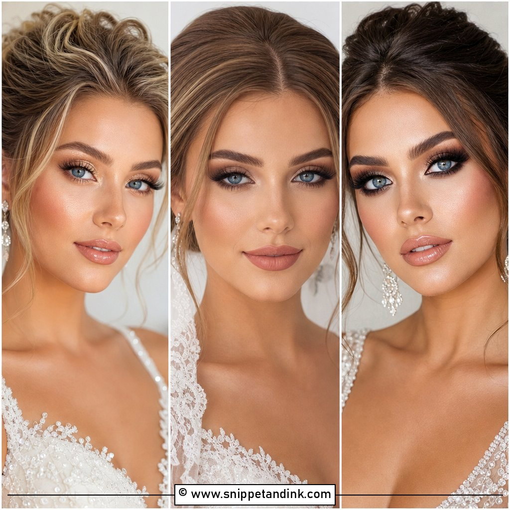 20 Wedding Makeup Looks for Blue Eyes Dreamy Bride Ideas