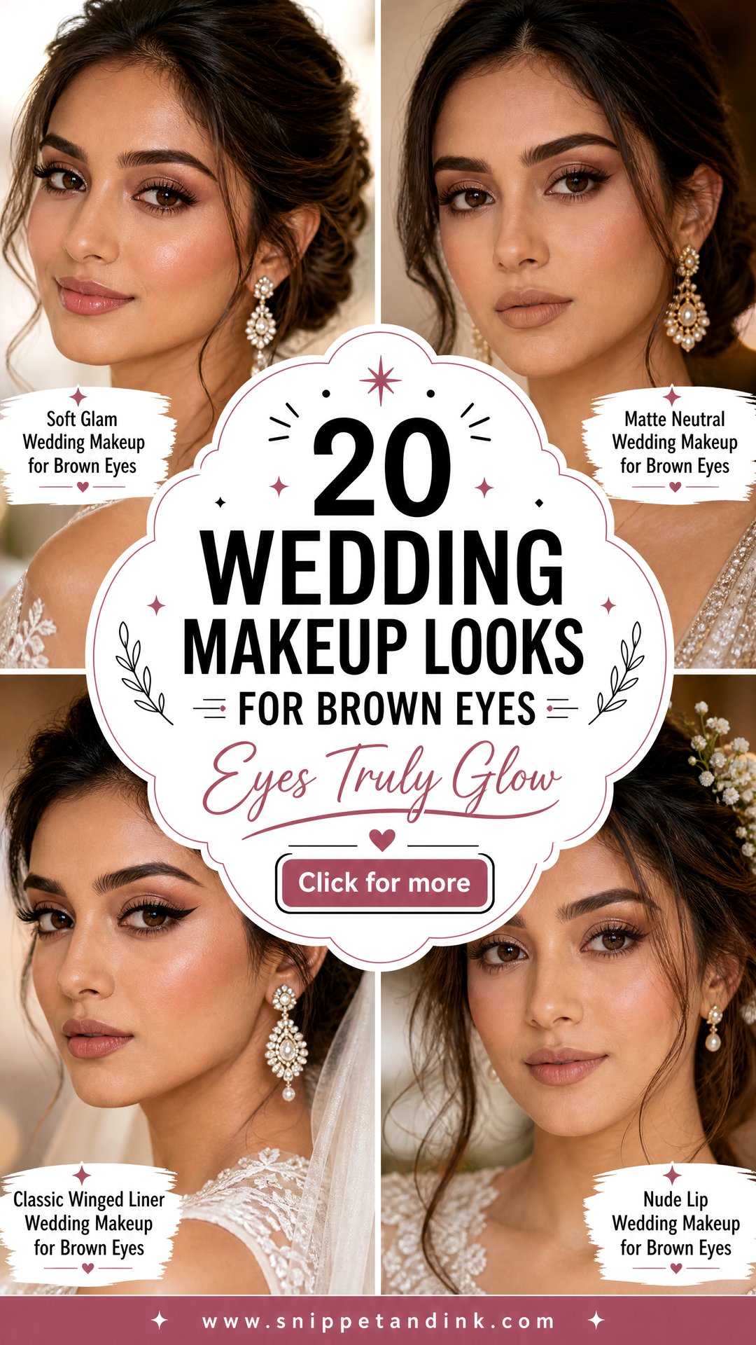 20 Wedding Makeup Looks for Brown Eyes That Truly Glow - 20 Wedding Makeup Looks for Brown Eyes That Truly Glow