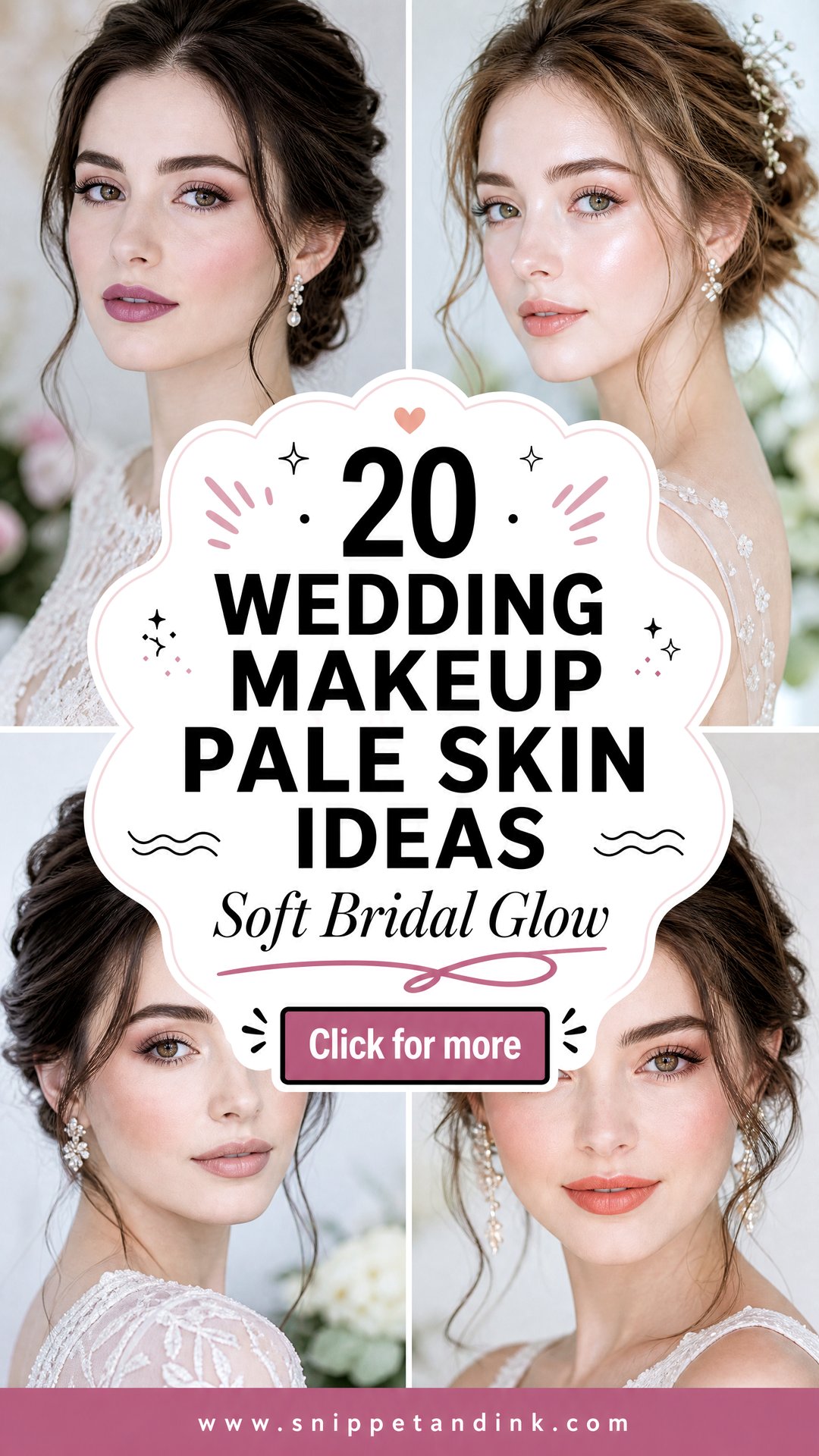 20 Wedding Makeup Pale Skin Ideas for a Soft Bridal Glow - 20 Wedding Makeup Pale Skin Ideas for a Soft Bridal Glow