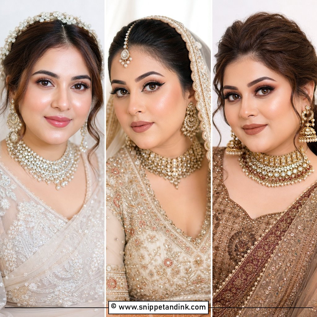 20 Wedding Makeup Round Face Ideas for Soft Bridal Glam