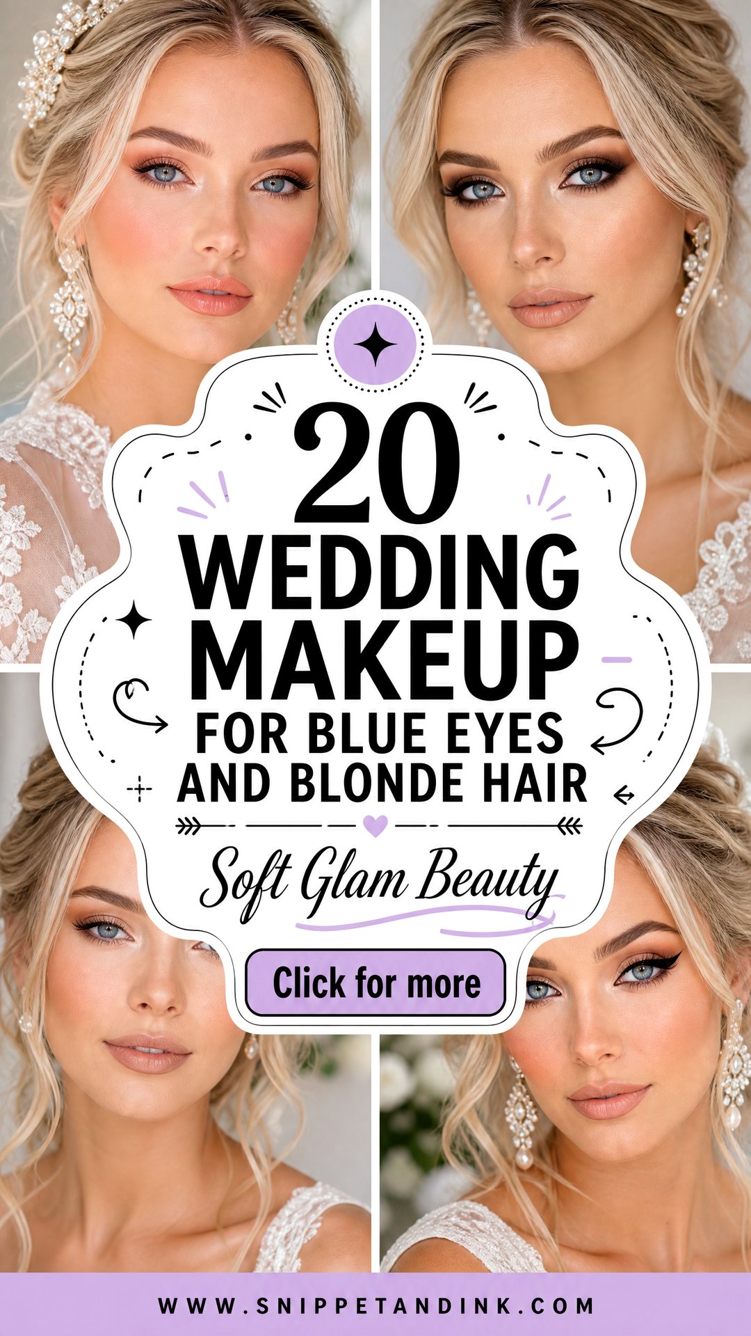20 Wedding Makeup for Blue Eyes and Blonde Hair Soft Glam - 20 Wedding Makeup for Blue Eyes and Blonde Hair: Soft Glam