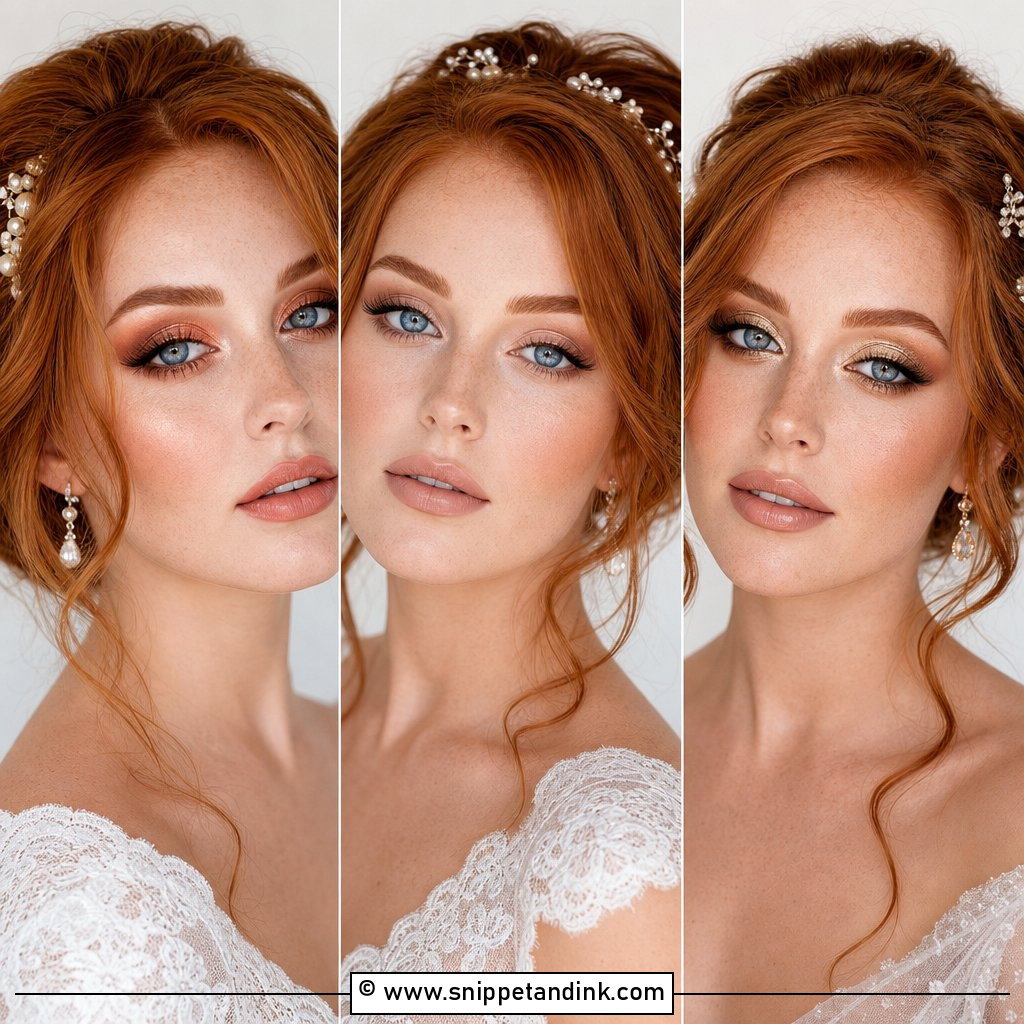 20 Wedding Makeup for Blue Eyes and Red Hair Fresh Glam