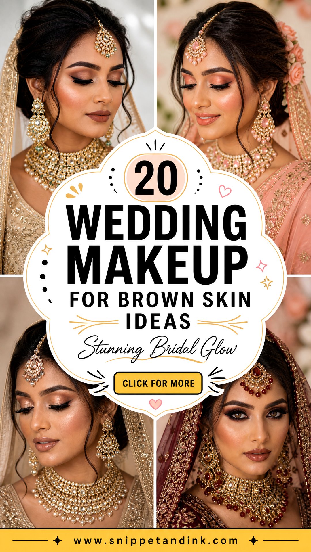 20 Wedding Makeup for Brown Skin Ideas With Stunning Glow - 20 Wedding Makeup for Brown Skin Ideas With Stunning Glow