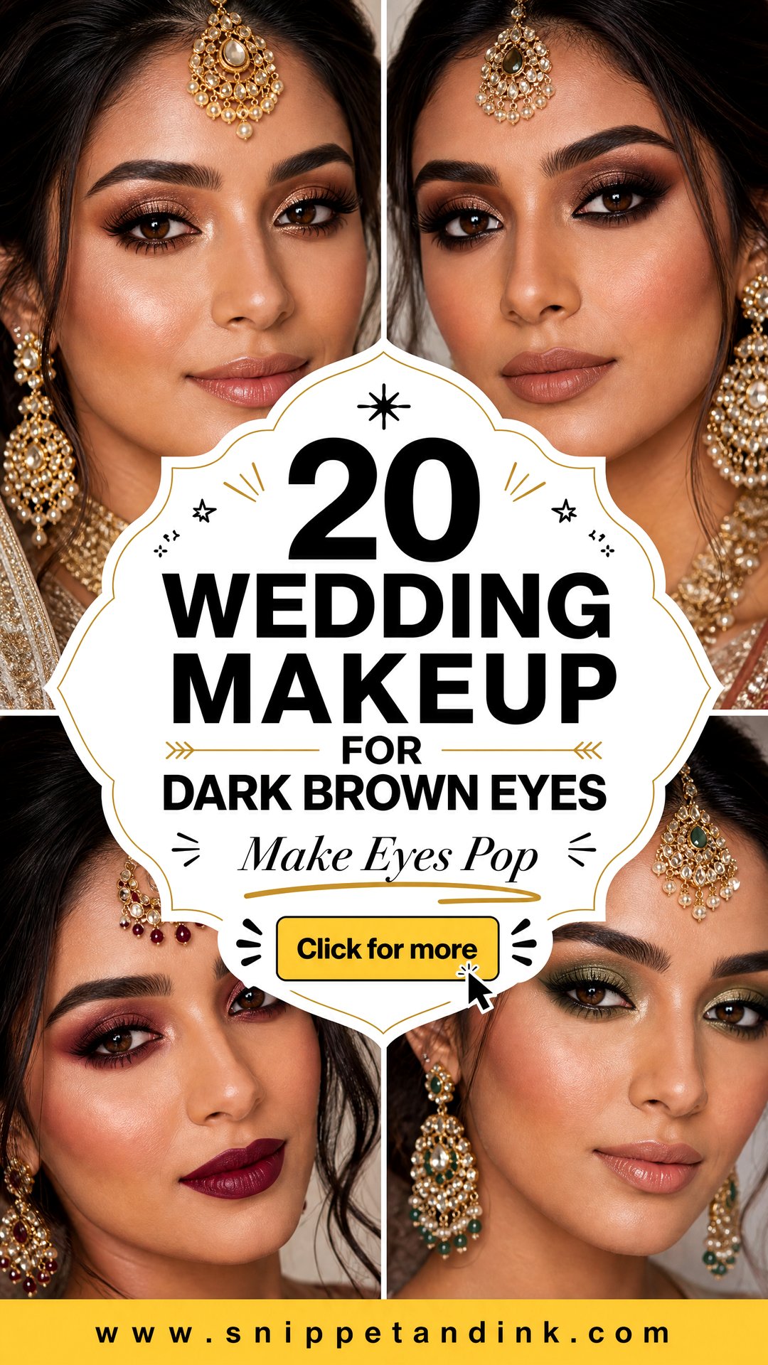20 Wedding Makeup for Dark Brown Eyes to Make Them Pop - 20 Wedding Makeup for Dark Brown Eyes to Make Them Pop