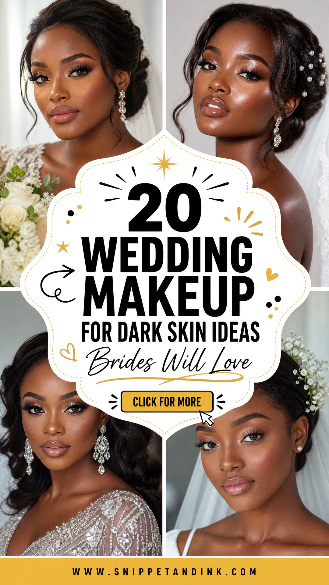 20 Wedding Makeup for Dark Skin Ideas Brides Will Love - 20 Wedding Makeup for Dark Skin Ideas Brides Will Love