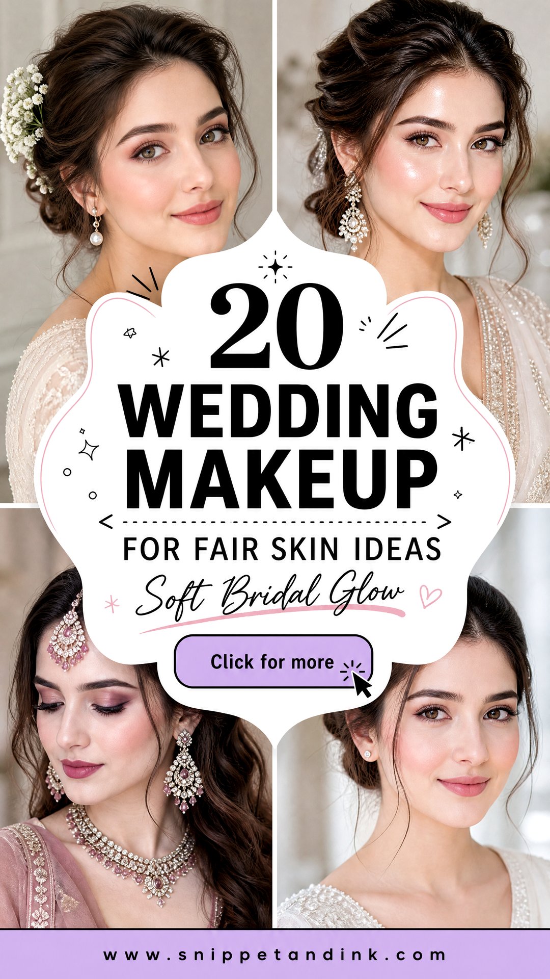 20 Wedding Makeup for Fair Skin Ideas With Soft Bridal Glow - 20 Wedding Makeup for Fair Skin Ideas With Soft Bridal Glow