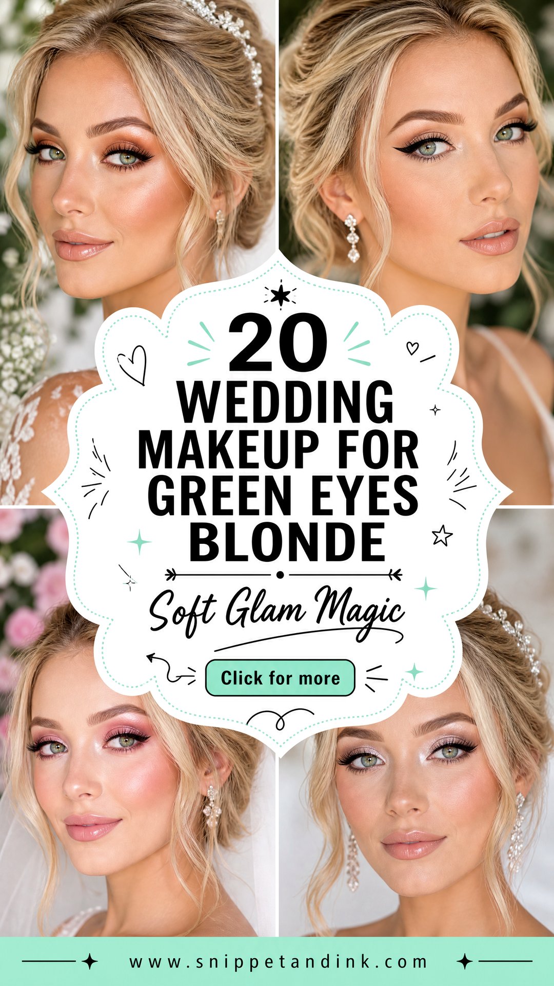 20 Wedding Makeup for Green Eyes Blonde Soft Glam Ideas - 20 Wedding Makeup for Green Eyes Blonde: Soft Glam Ideas