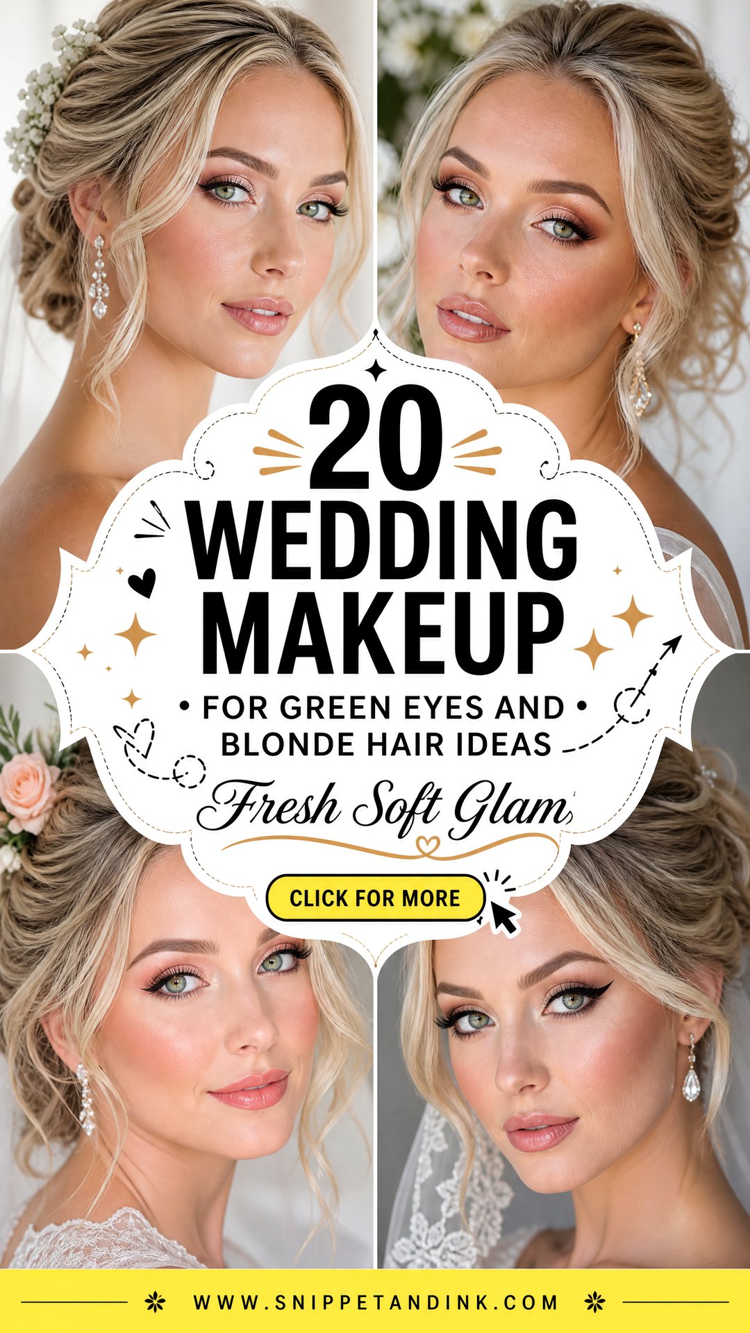 20 Wedding Makeup for Green Eyes and Blonde Hair Ideas - 20 Wedding Makeup for Green Eyes and Blonde Hair Ideas