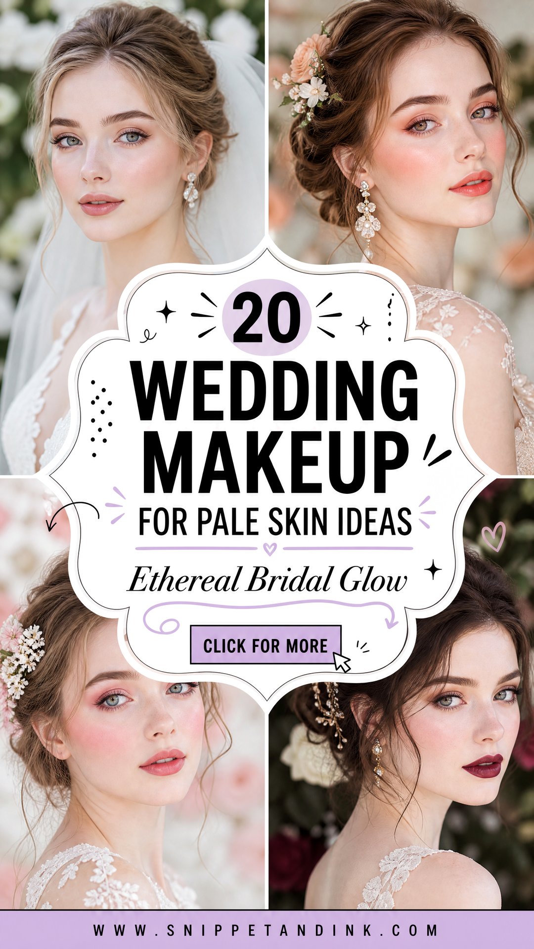 20 Wedding Makeup for Pale Skin Ideas With Ethereal Glow - 20 Wedding Makeup for Pale Skin Ideas With Ethereal Glow