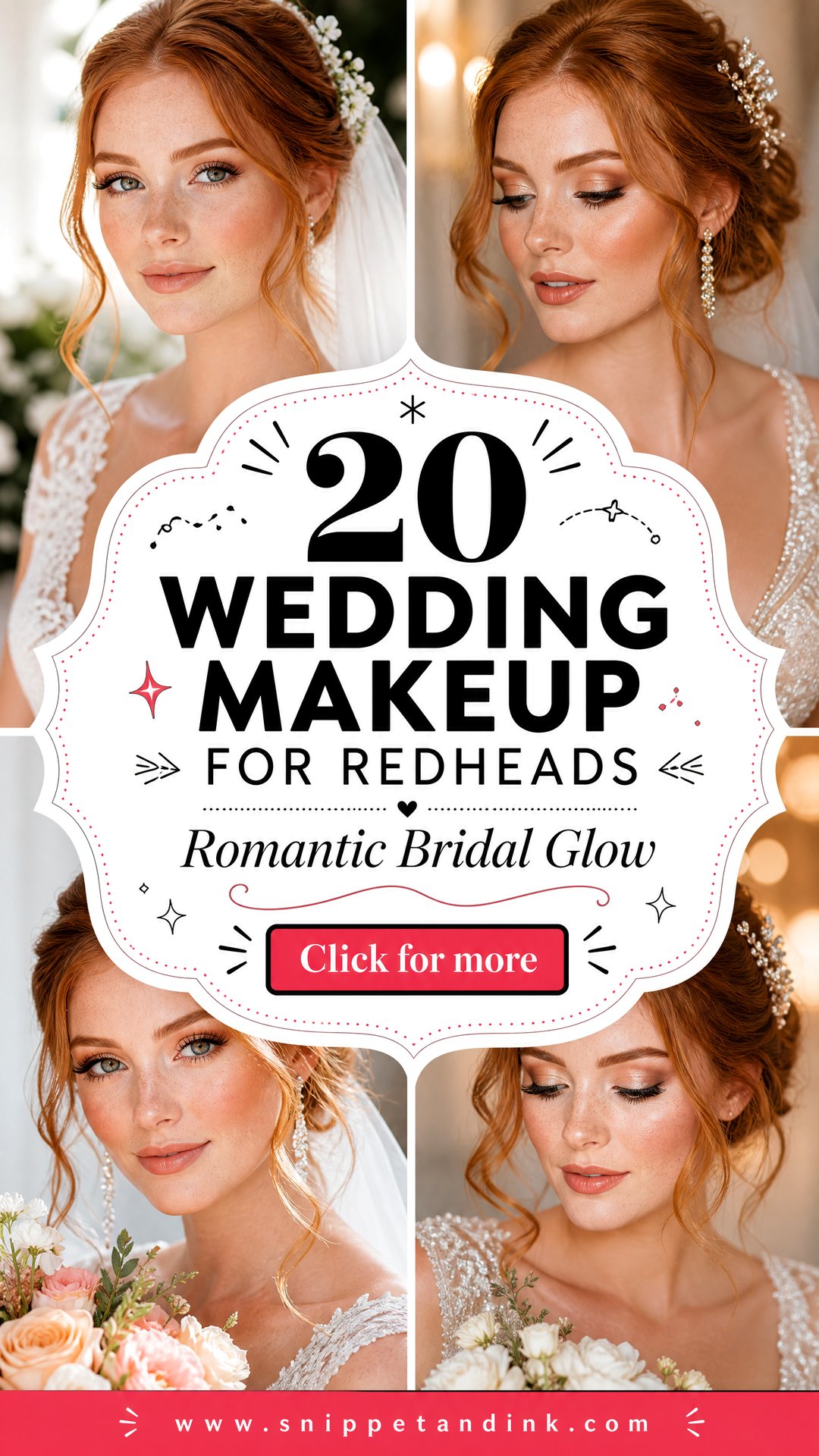 20 Wedding Makeup for Redheads Romantic Bridal Looks - 20 Wedding Makeup for Redheads: Romantic Bridal Looks