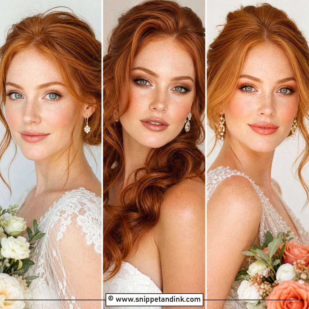 20 Wedding Makeup for Redheads Romantic Bridal Looks