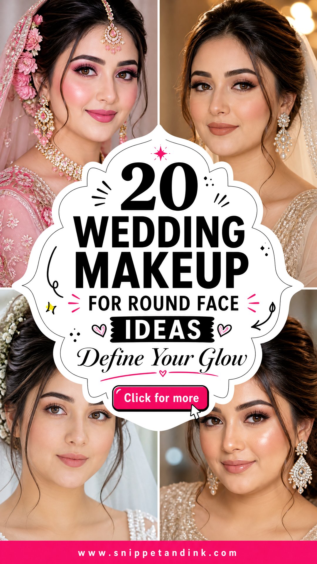 20 Wedding Makeup for Round Face Ideas to Define Your Glow - 20 Wedding Makeup for Round Face Ideas to Define Your Glow