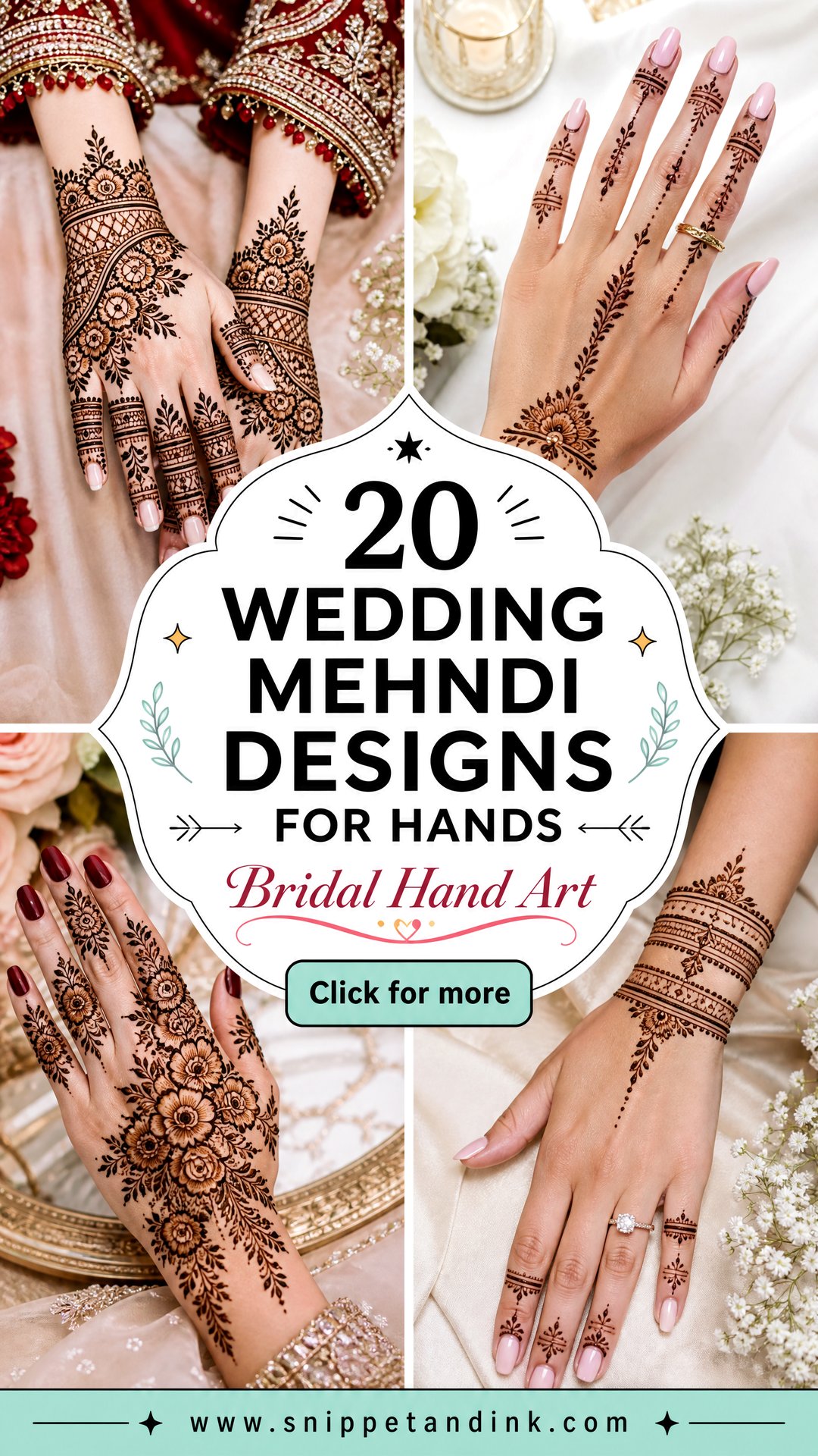 20 Wedding Mehndi Designs for Hands Brides Will Love - 20 Wedding Mehndi Designs for Hands Brides Will Love