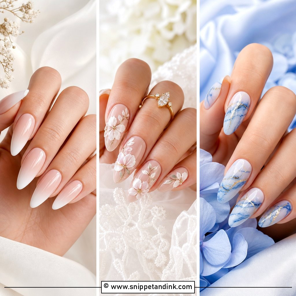 20 Wedding Nail Extensions Ideas for Elegant Brides