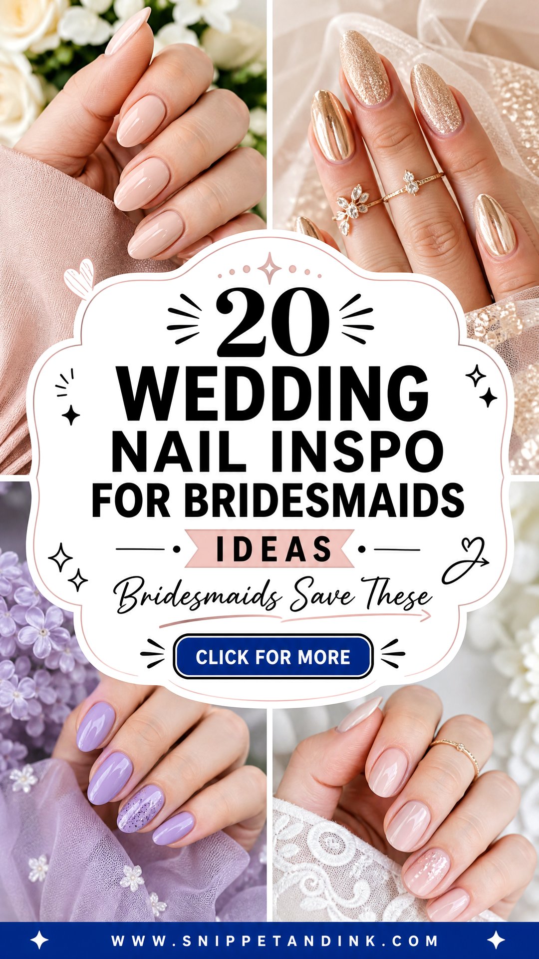 20 Wedding Nail Inspo for Bridesmaids Ideas to Save - 20 Wedding Nail Inspo for Bridesmaids Ideas to Save