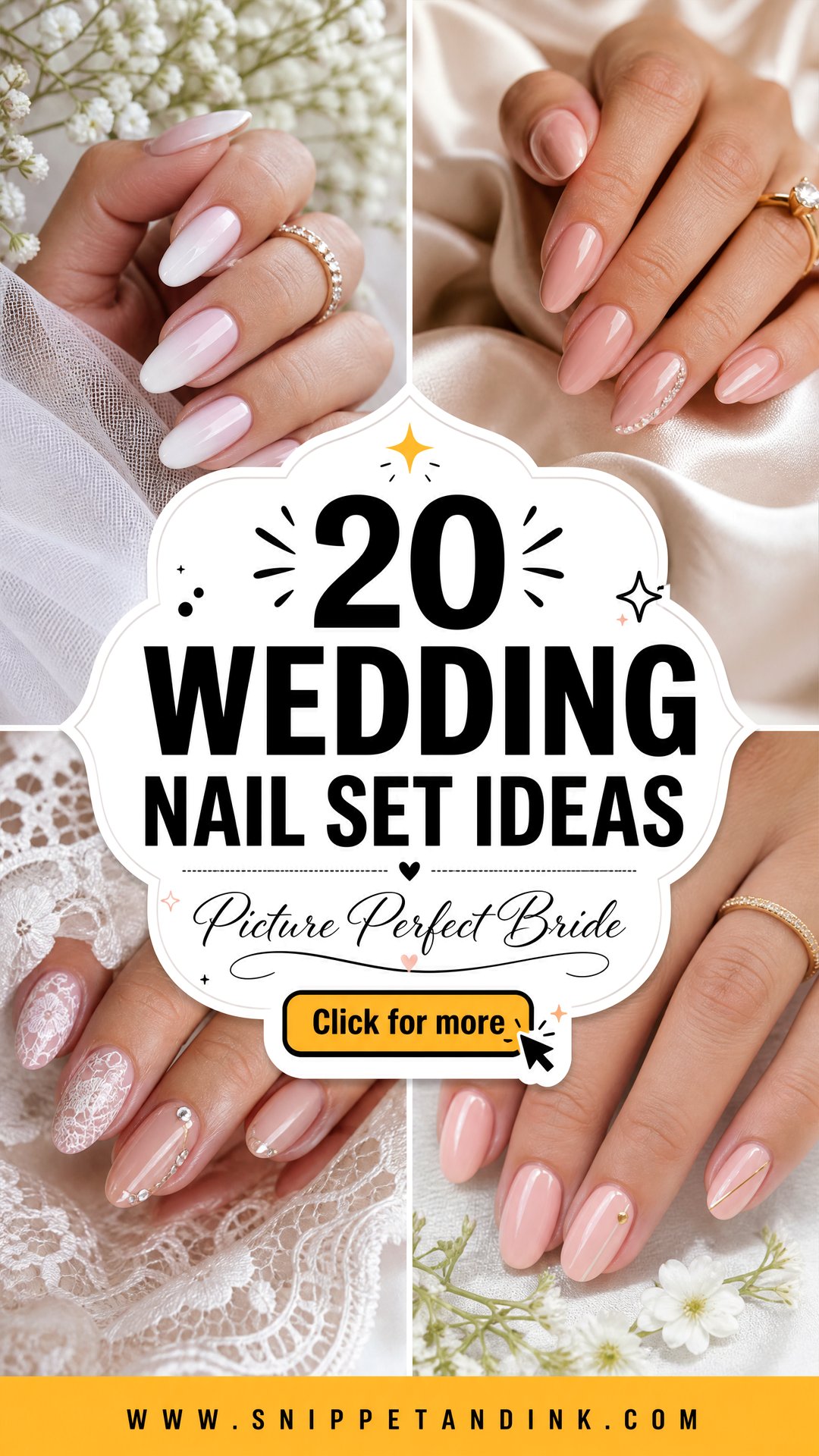 20 Wedding Nail Set Ideas for a Picture-Perfect Bride - 20 Wedding Nail Set Ideas for a Picture-Perfect Bride