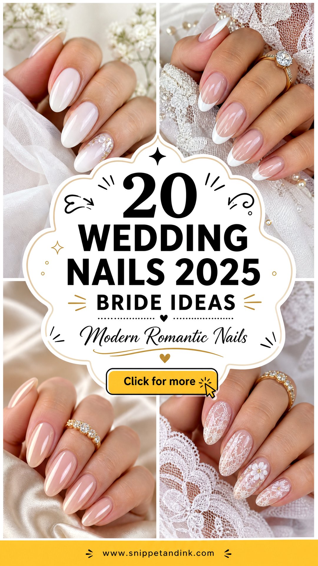 20 Wedding Nails 2025 Bride Ideas for Modern Romance - 20 Wedding Nails 2025 Bride Ideas for Modern Romance