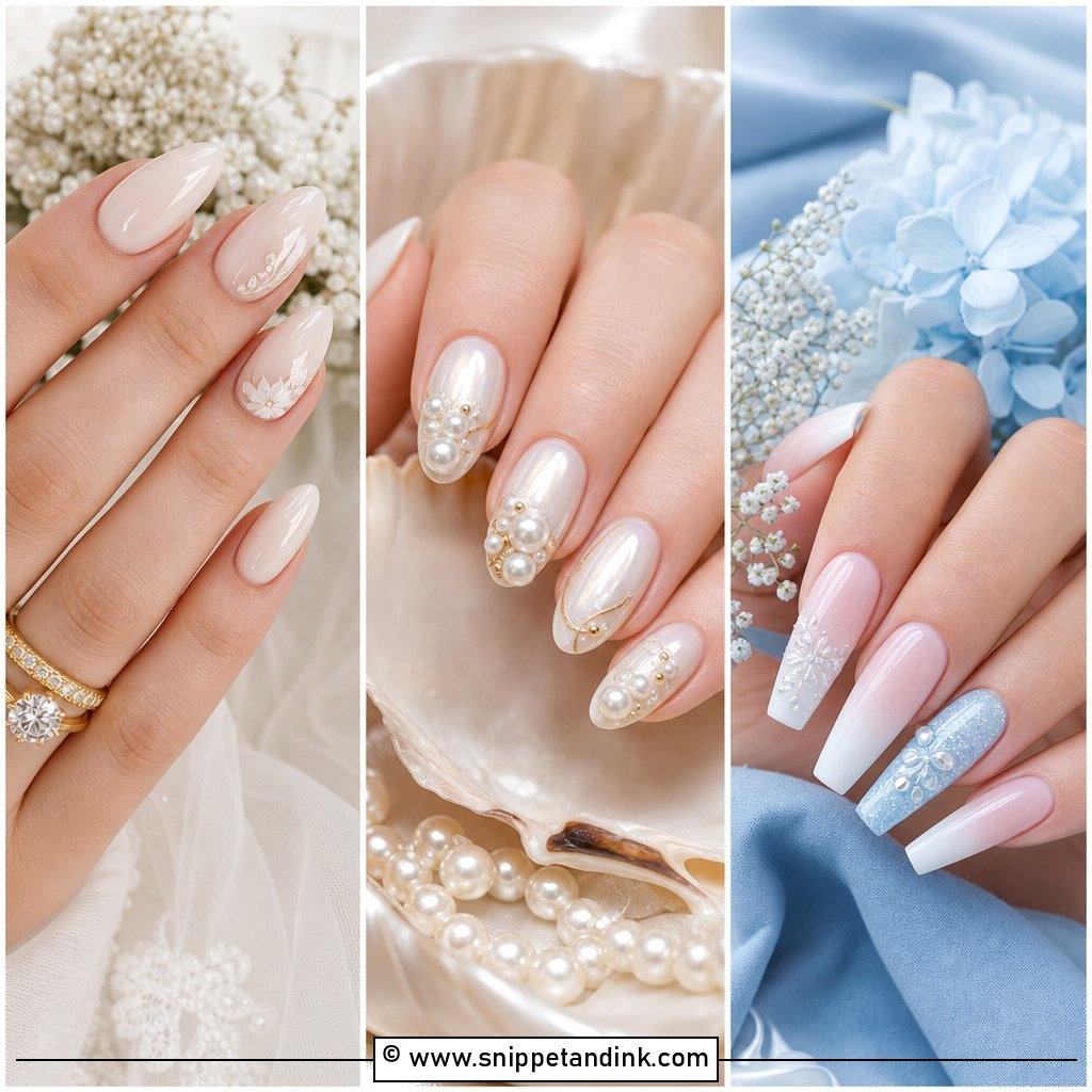 20 Wedding Nails Art Ideas for a Stunning Bridal Look