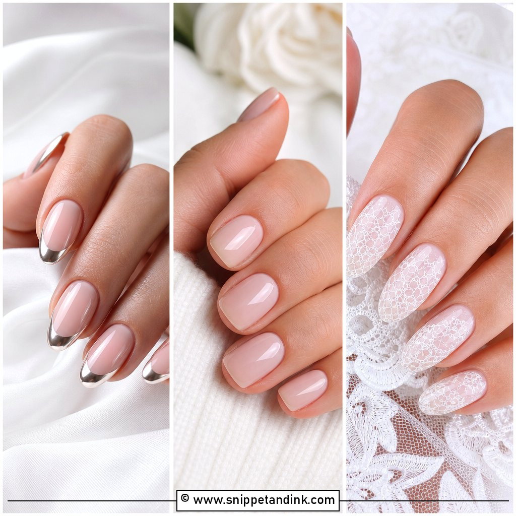 20 Wedding Nails BIAB Ideas for Strong Bridal Beauty