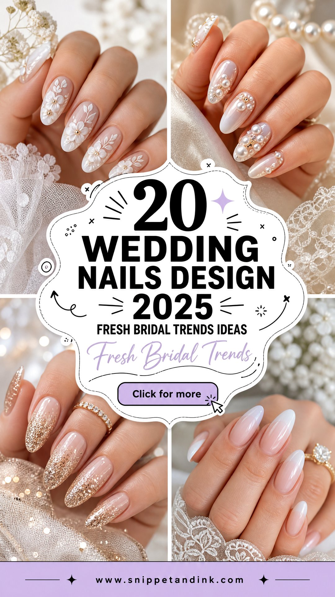 20 Wedding Nails Design 2025 Fresh Bridal Trends - 20 Wedding Nails Design 2025: Fresh Bridal Trends