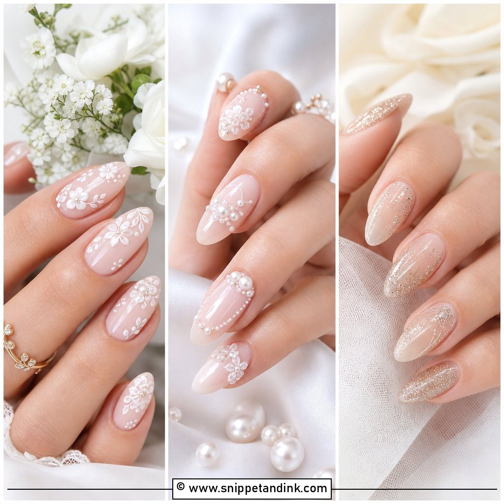 20 Wedding Nails Design 2025 Fresh Bridal Trends