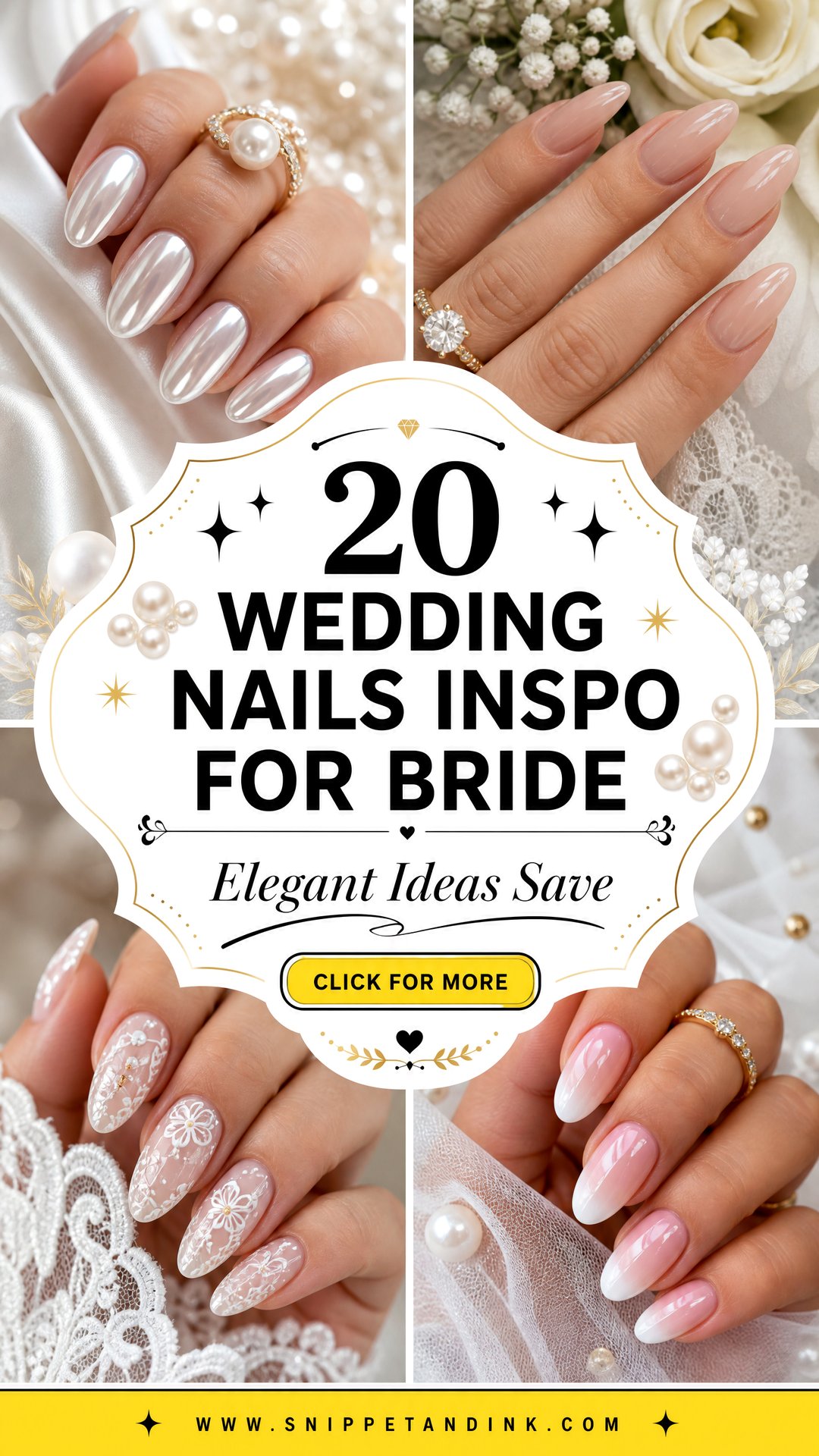 20 Wedding Nails Inspo for Bride Elegant Ideas to Save - 20 Wedding Nails Inspo for Bride: Elegant Ideas to Save