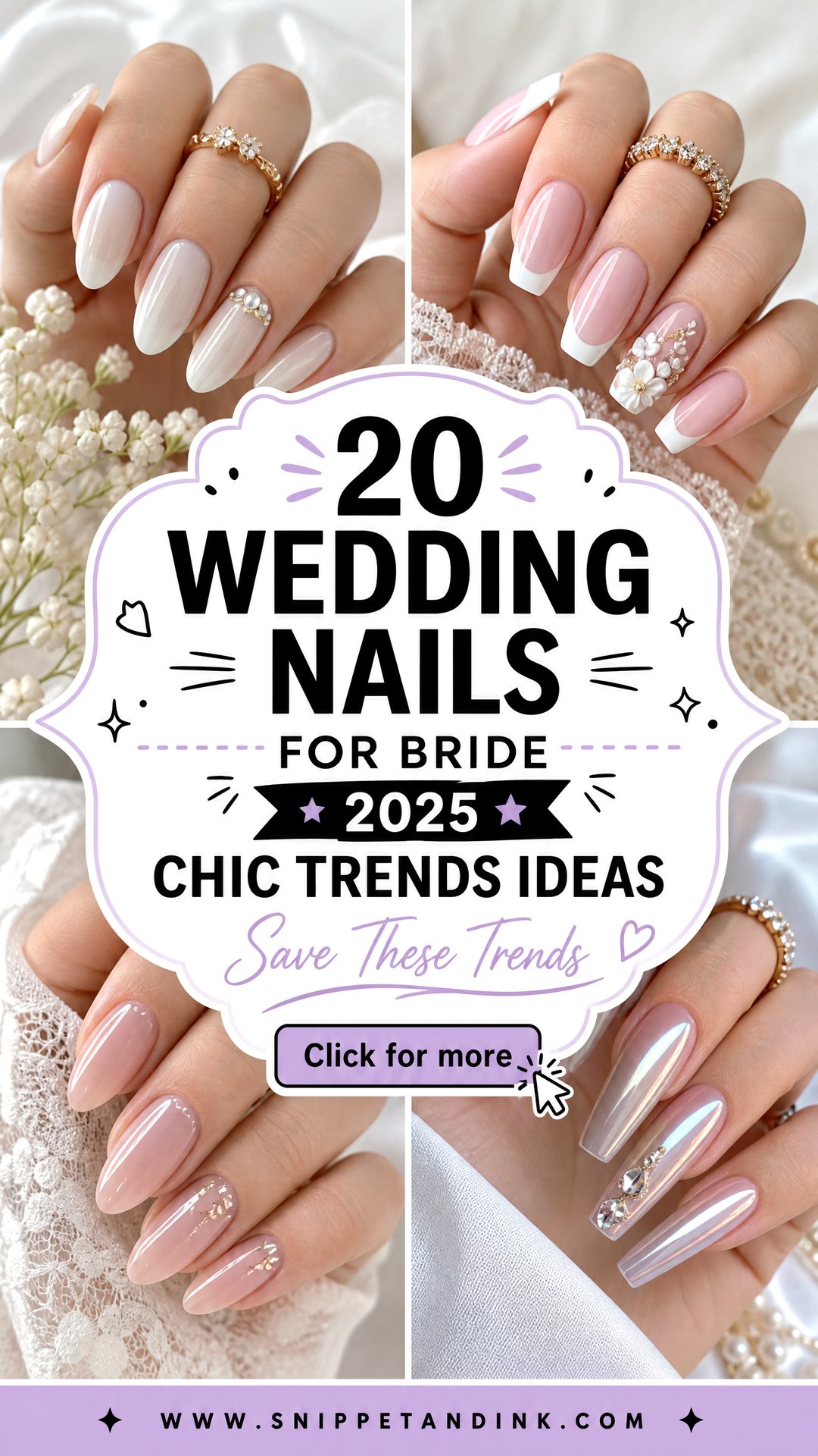 20 Wedding Nails for Bride 2025 Chic Trends to Save - 20 Wedding Nails for Bride 2025: Chic Trends to Save