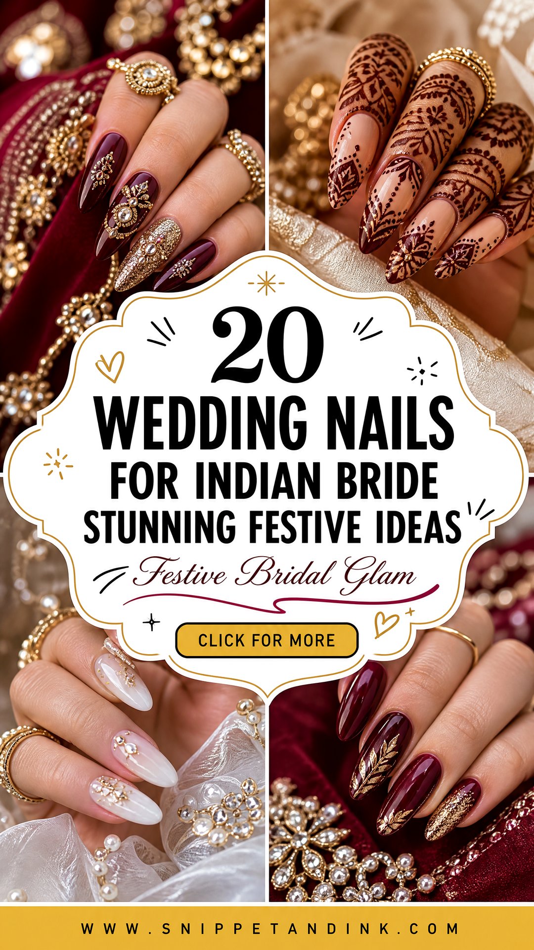 20 Wedding Nails for Indian Bride Stunning Festive Ideas - 20 Wedding Nails for Indian Bride: Stunning Festive Ideas