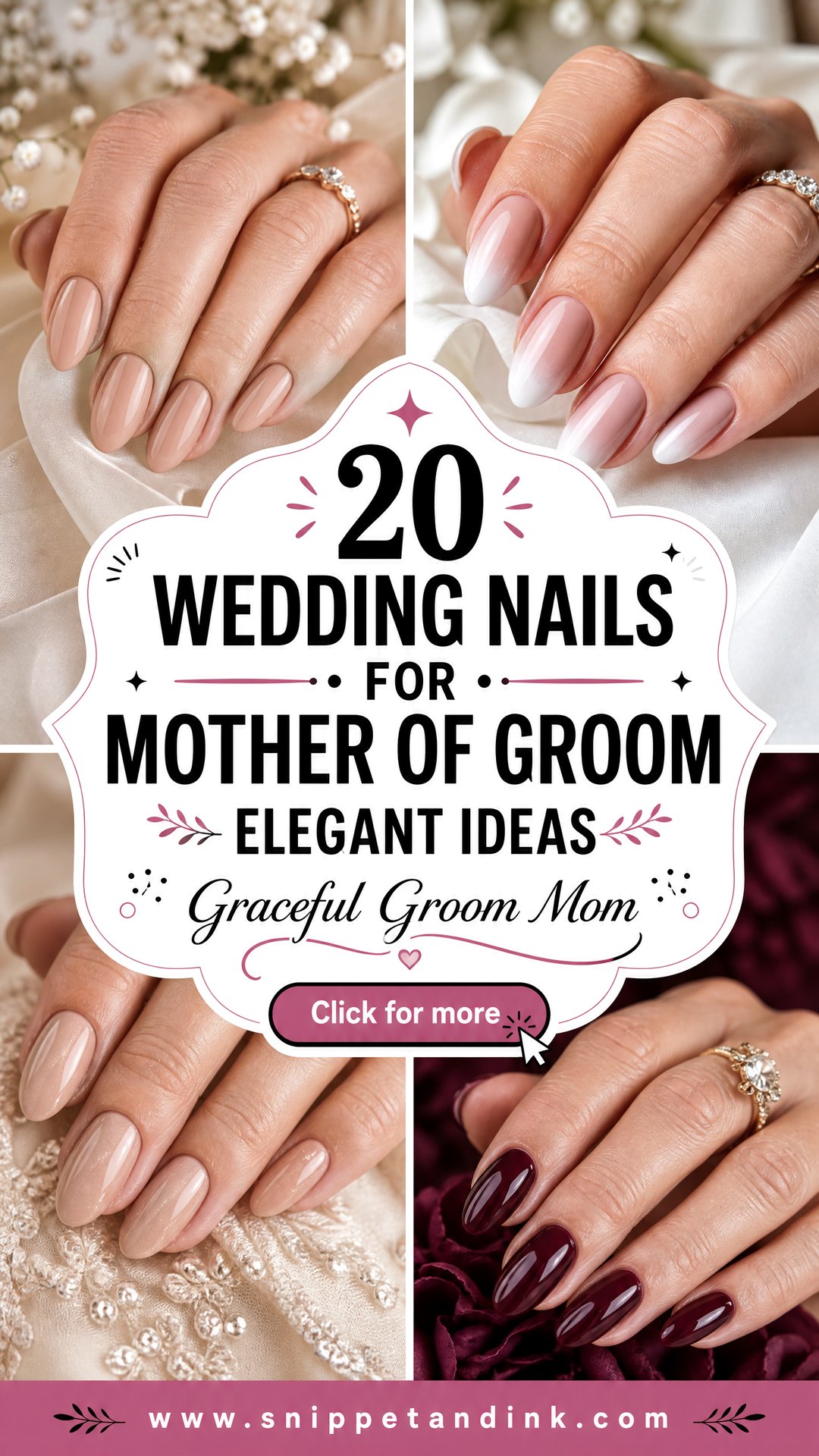 20 Wedding Nails for Mother of Groom Elegant Looks - 20 Wedding Nails for Mother of Groom: Elegant Looks
