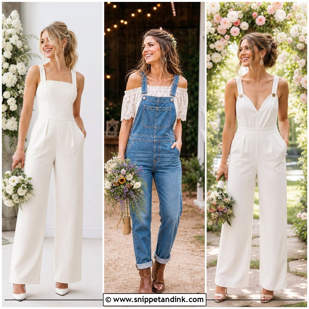 20 Wedding Overalls Ideas: Fresh, Playful Looks for Modern Brides