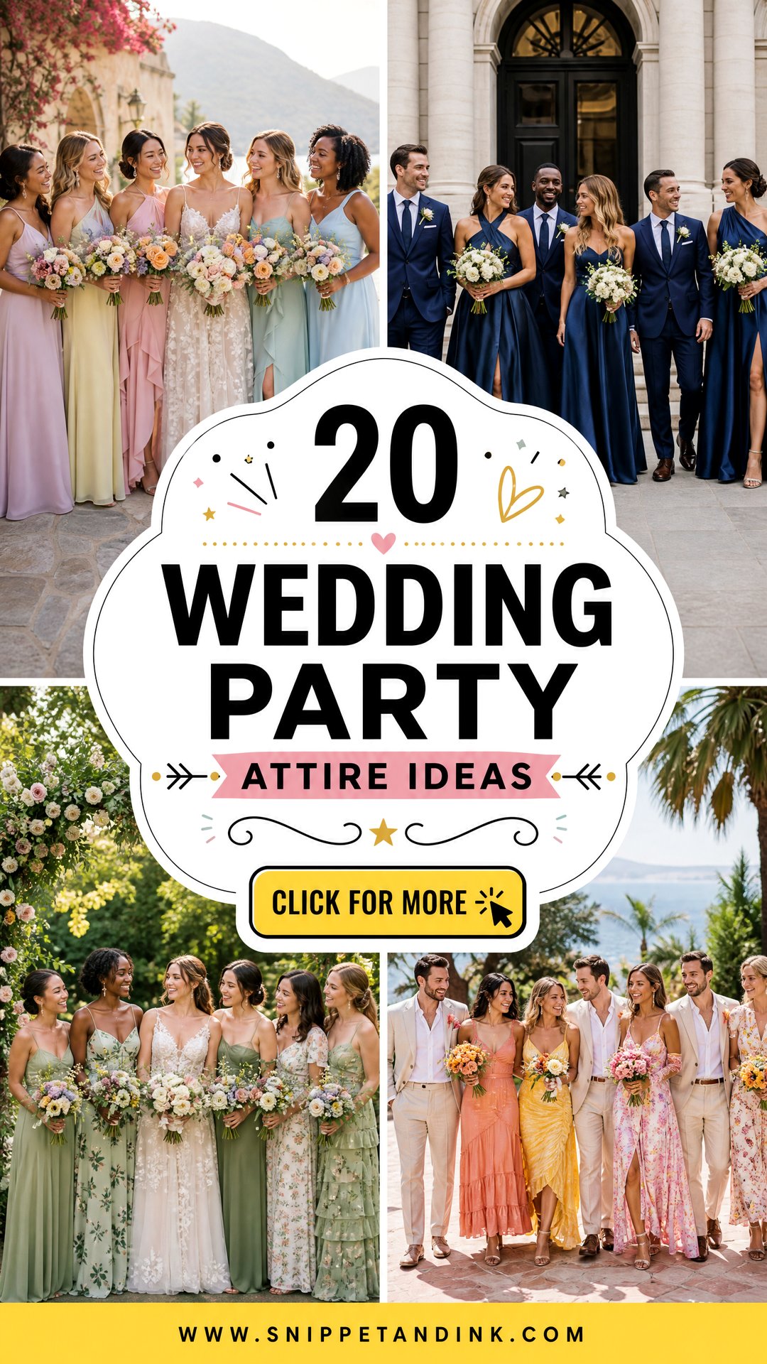 20 Wedding Party Attire Ideas Chic Looks for Every Dress Code - 20 Wedding Party Attire Ideas: Chic Looks for Every Dress Code