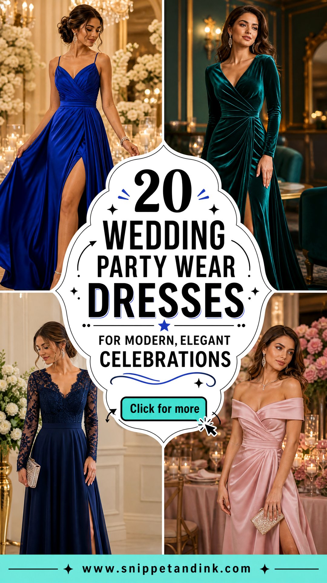 20 Wedding Party Wear Dresses for Modern Elegant Celebrations - 20 Wedding Party Wear Dresses for Modern, Elegant Celebrations