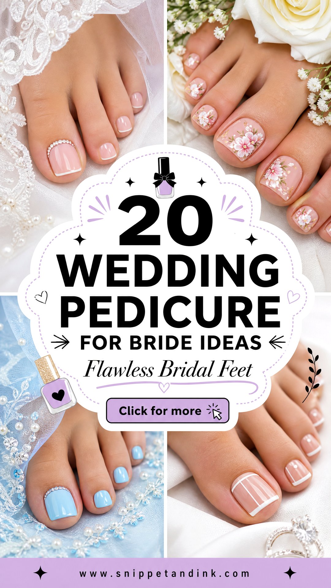 20 Wedding Pedicure for Bride Ideas for Flawless Feet - 20 Wedding Pedicure for Bride Ideas for Flawless Feet