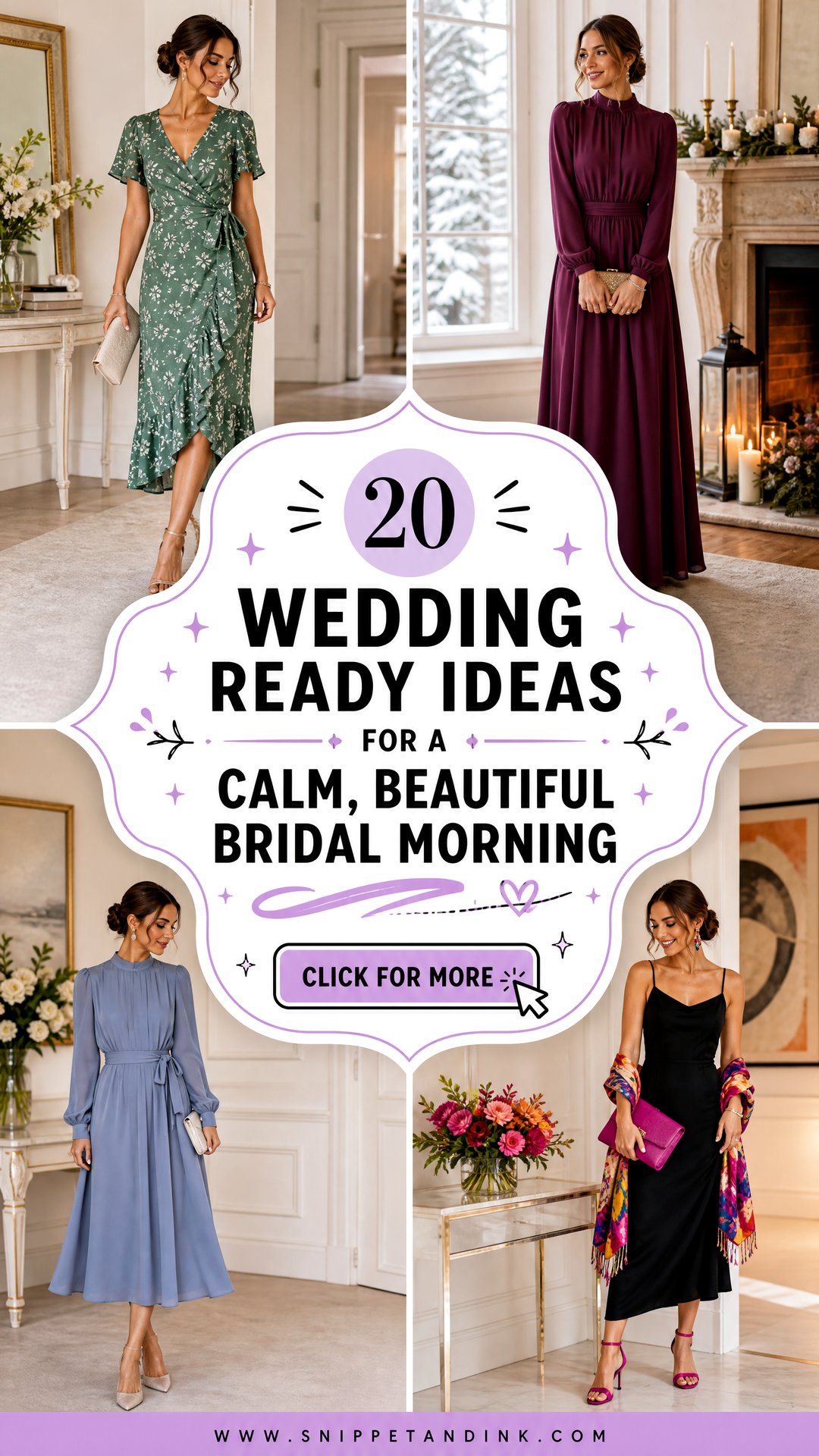 20 Wedding Ready Ideas for a Calm Beautiful Bridal Morning - 20 Wedding Ready Ideas for a Calm, Beautiful Bridal Morning