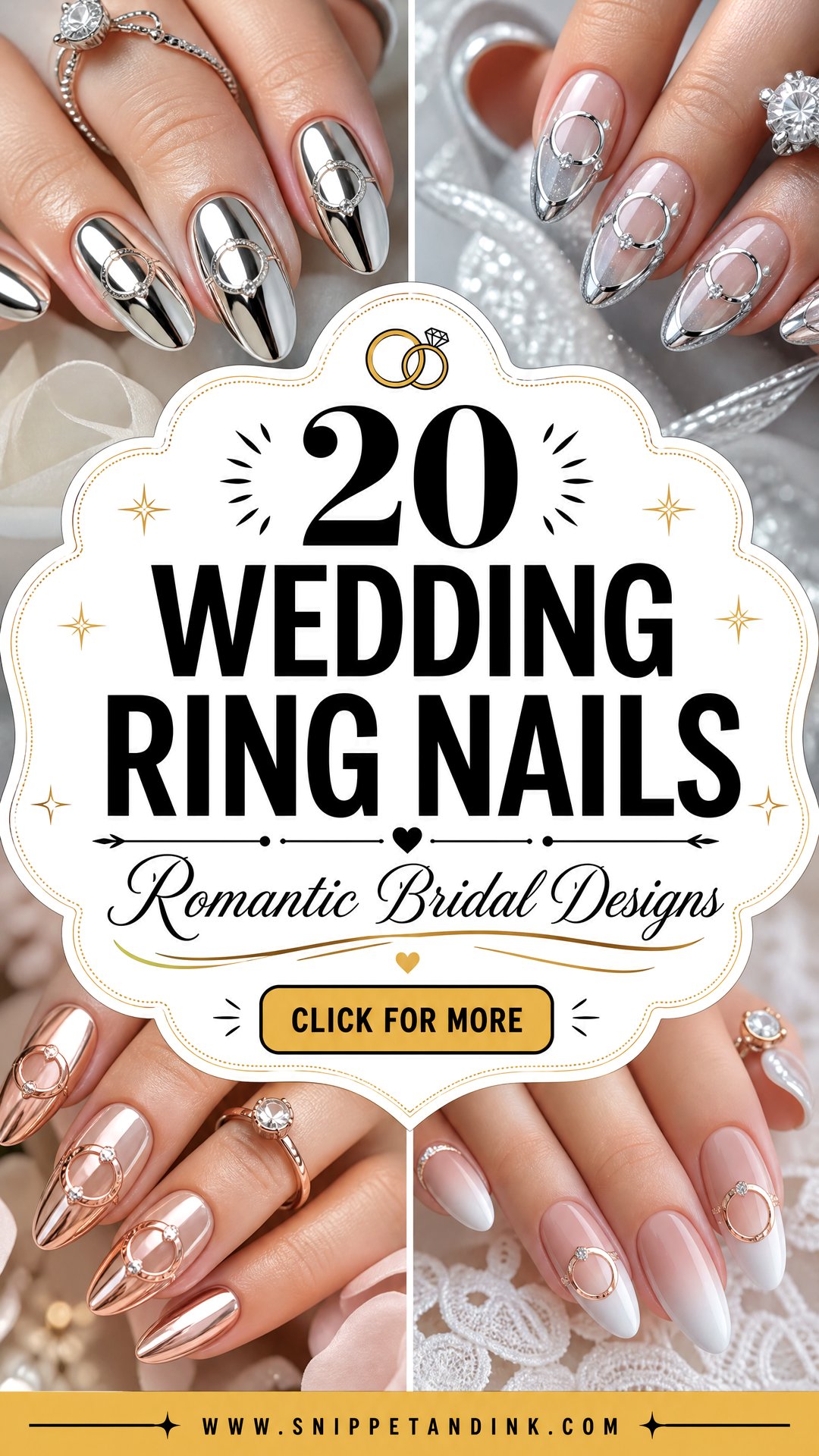 20 Wedding Ring Nails Romantic Designs for Brides - 20 Wedding Ring Nails: Romantic Designs for Brides