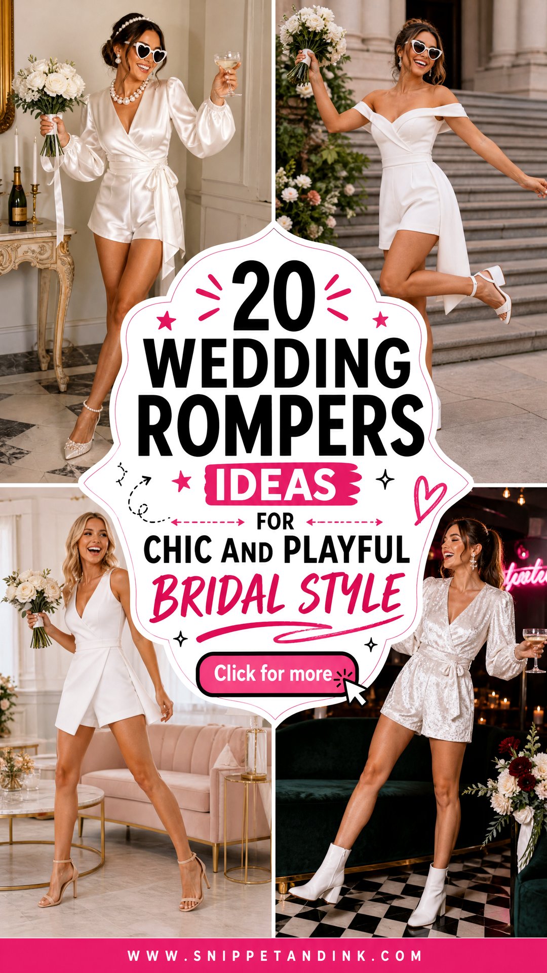 20 Wedding Rompers Ideas for Chic and Playful Bridal Style - 20 Wedding Rompers Ideas for Chic and Playful Bridal Style