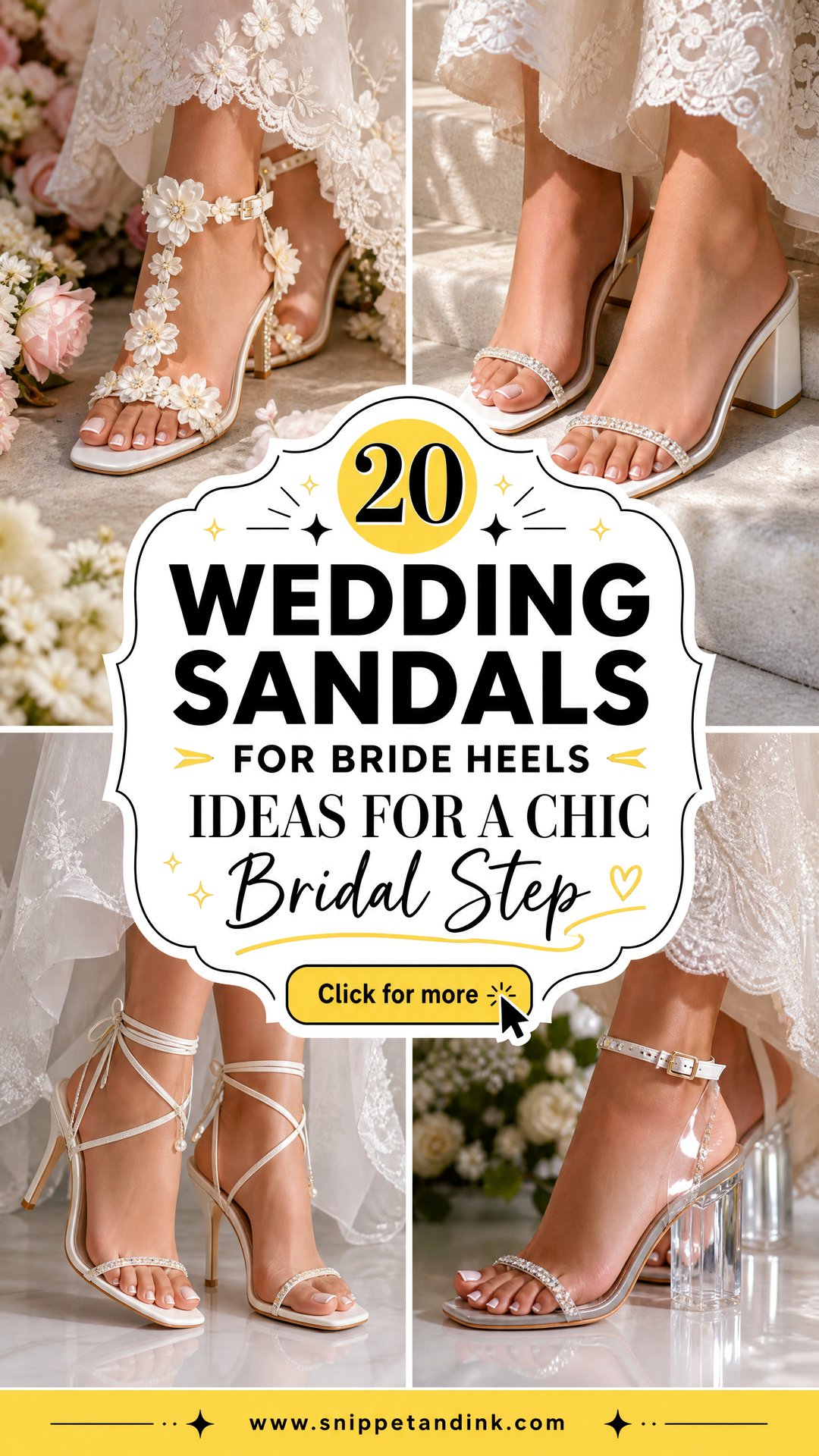 20 Wedding Sandals for Bride Heels Ideas for a Chic Bridal Step - 20 Wedding Sandals for Bride Heels Ideas for a Chic Bridal Step