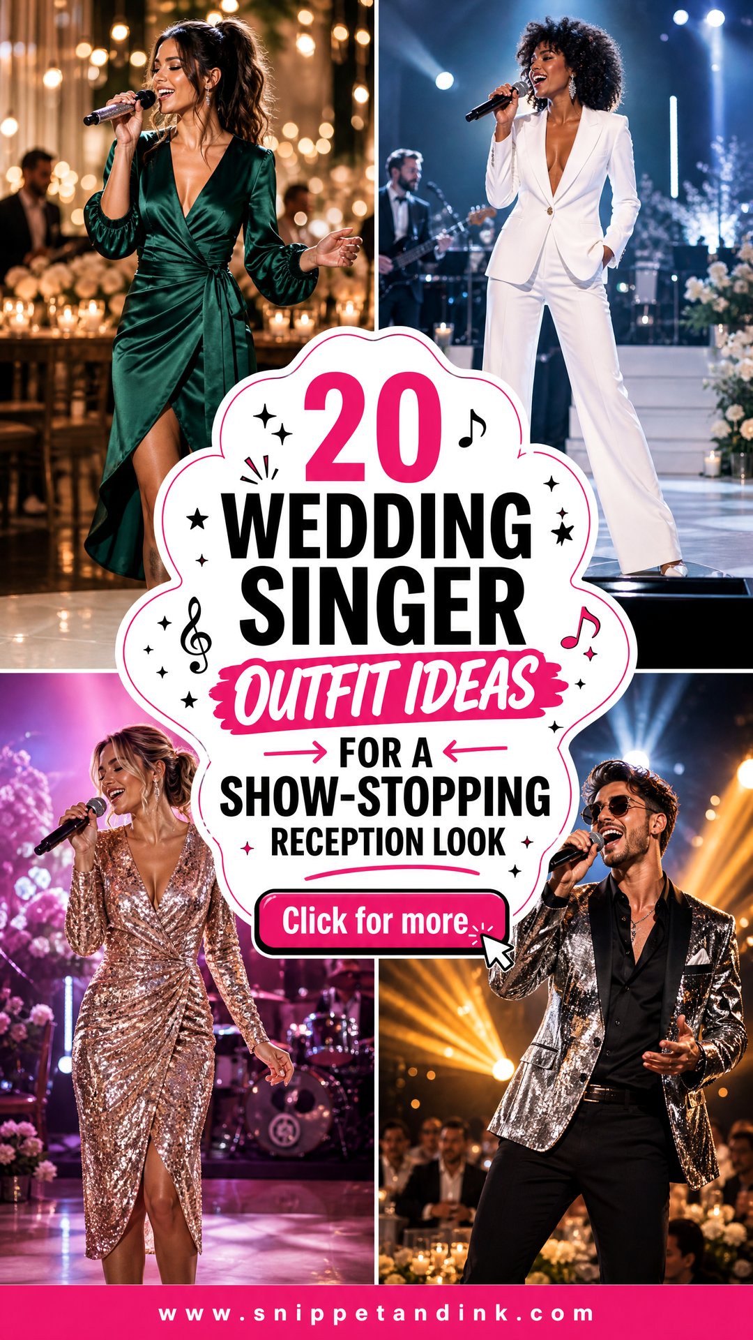 20 Wedding Singer Outfit Ideas for a Show-Stopping Reception Look - 20 Wedding Singer Outfit Ideas for a Show-Stopping Reception Look