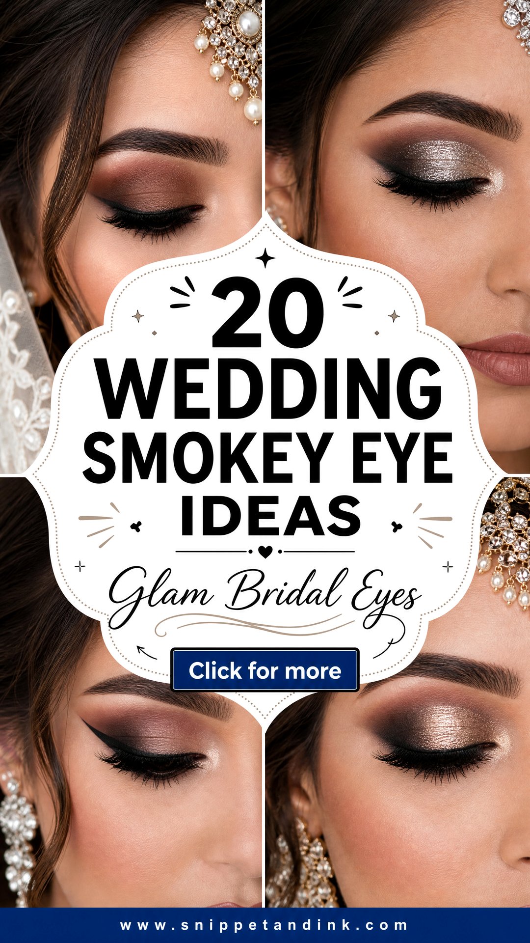 20 Wedding Smokey Eye Ideas for a Glam Bridal Look - 20 Wedding Smokey Eye Ideas for a Glam Bridal Look