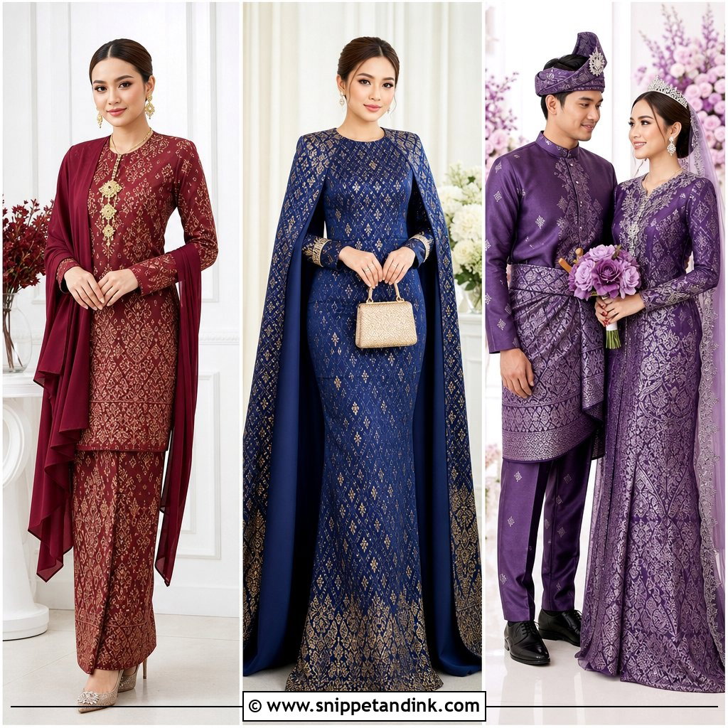20 Wedding Songket Ideas for Rich Traditional Bridal Style