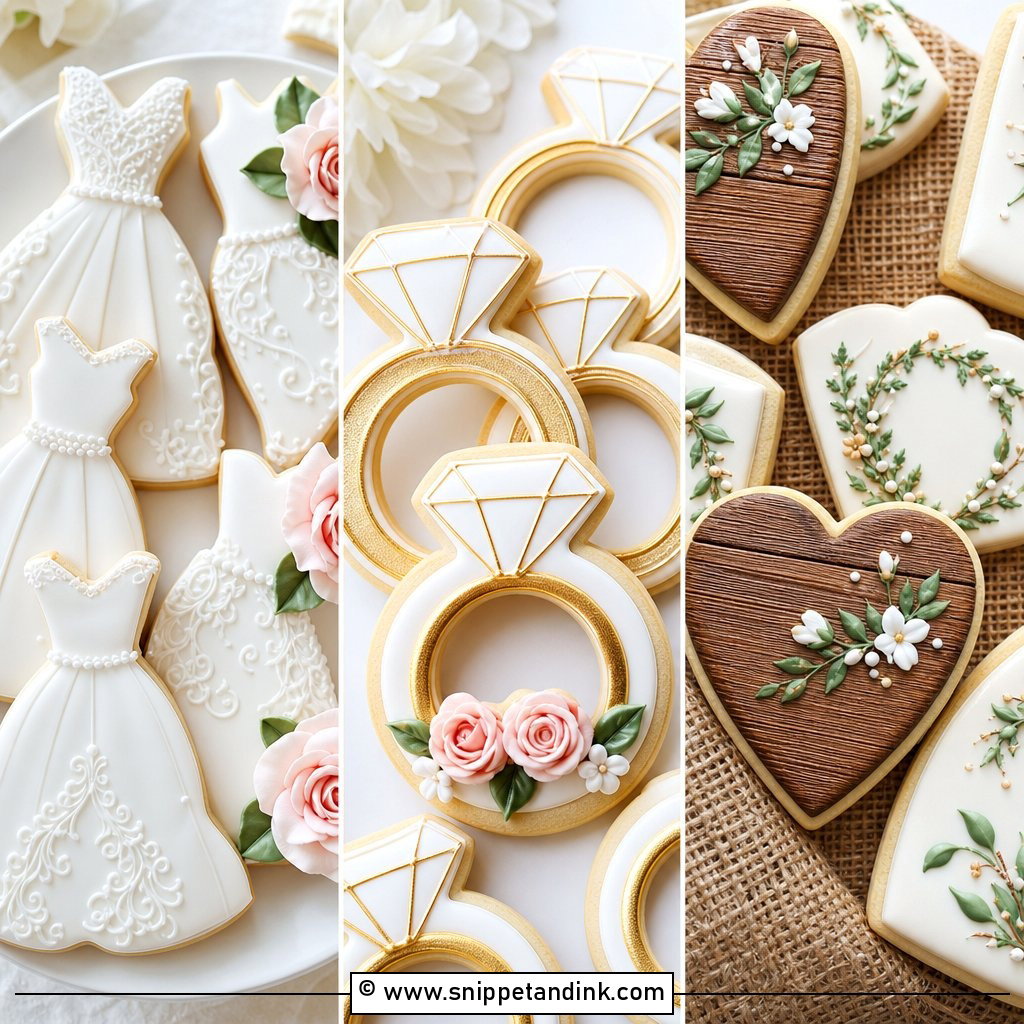 20 Wedding Sugar Cookies Pretty Designs for Sweet Favors