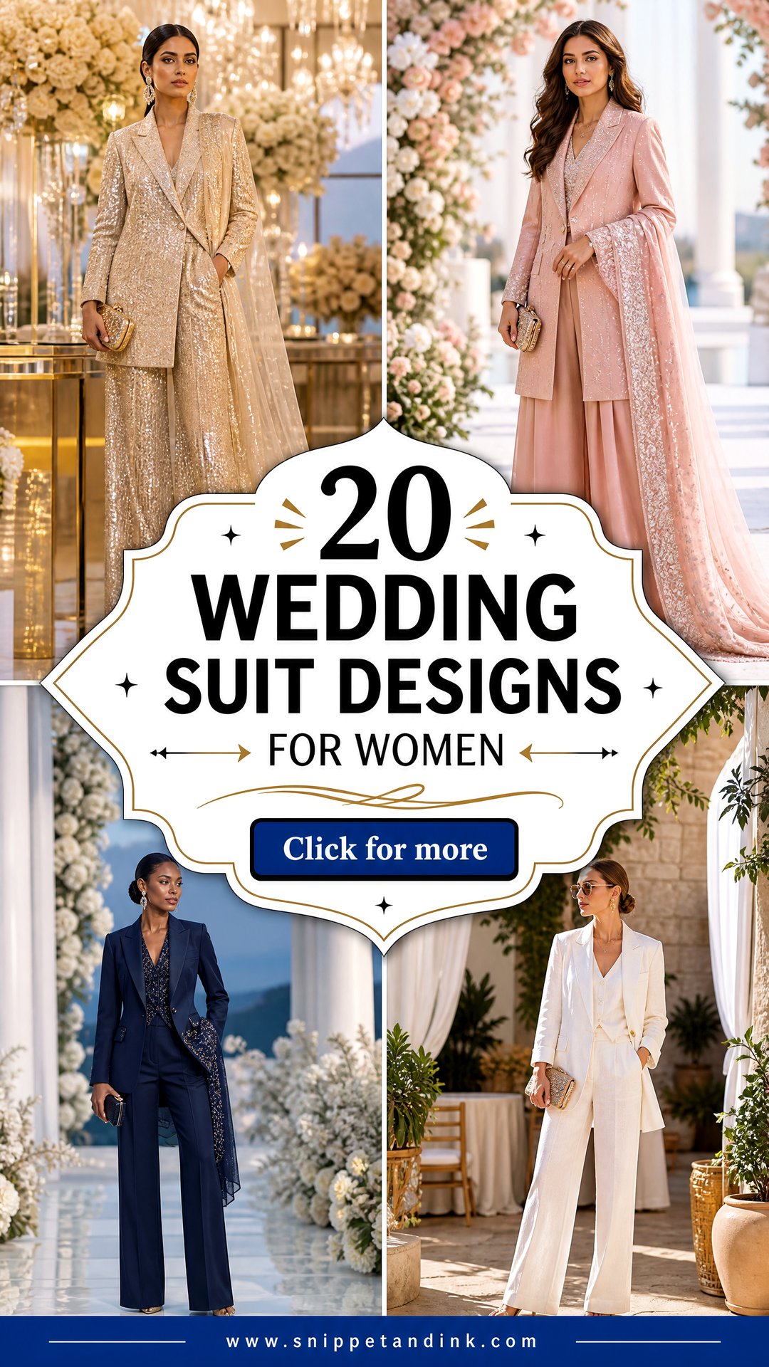 20 Wedding Suit Designs for Women to Inspire a Power Look - 20 Wedding Suit Designs for Women to Inspire a Power Look