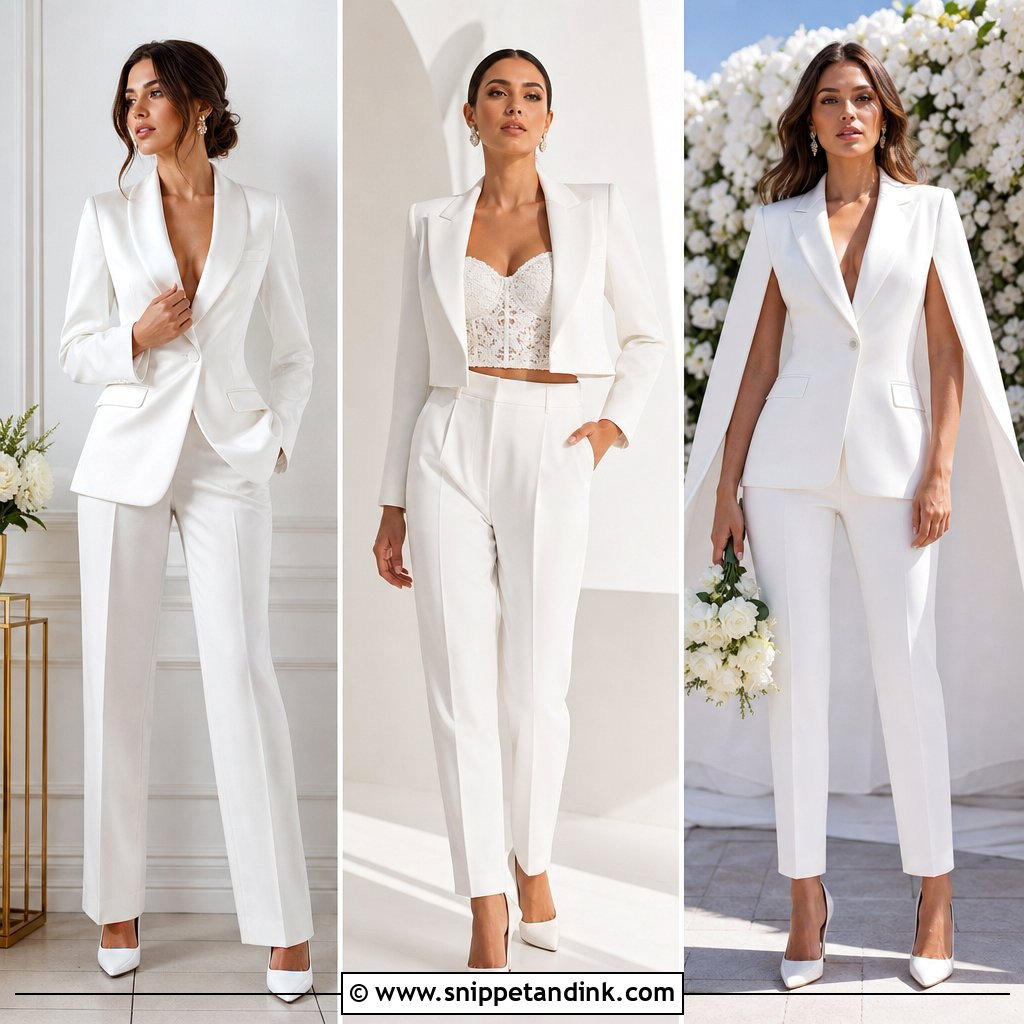 20 Wedding Suit for Bride Ideas for a Chic Confident Bridal Look