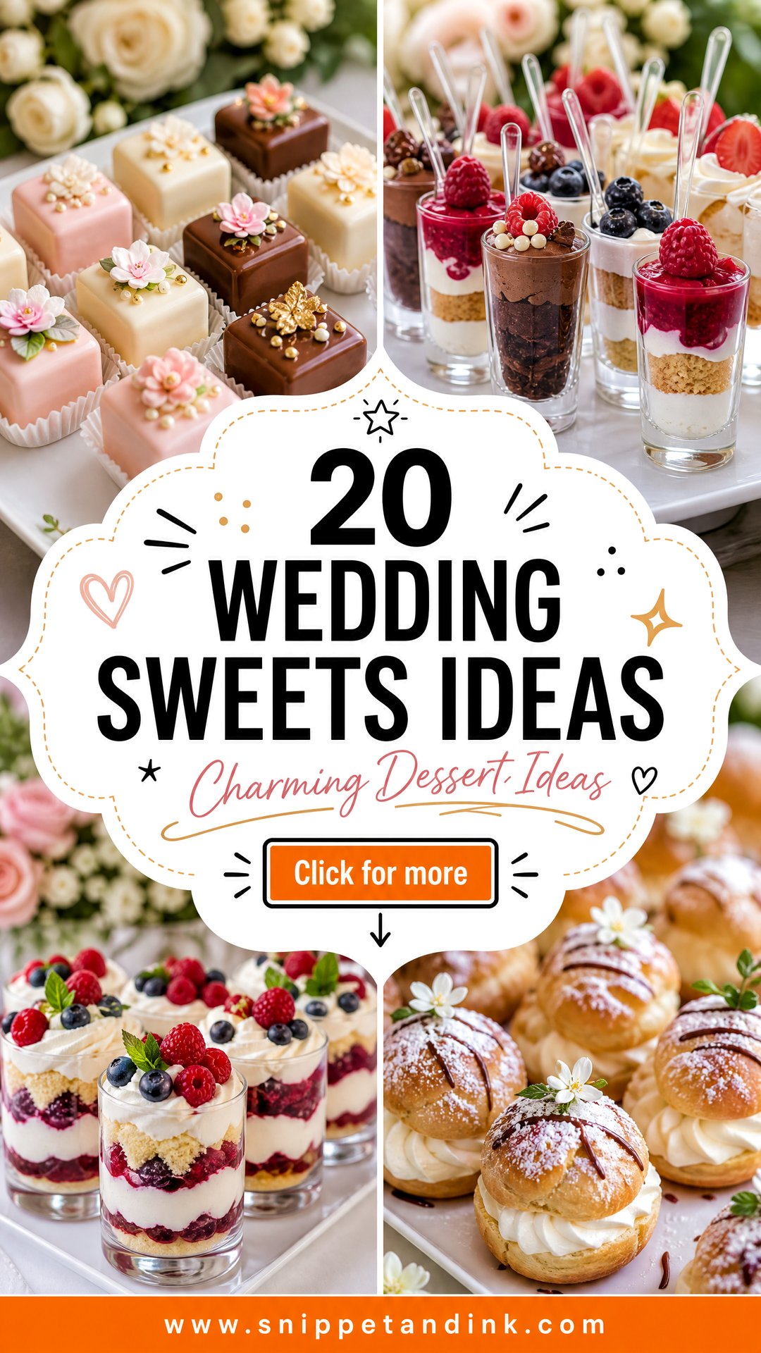20 Wedding Sweets Charming Dessert Ideas for Your Big Day - 20 Wedding Sweets: Charming Dessert Ideas for Your Big Day