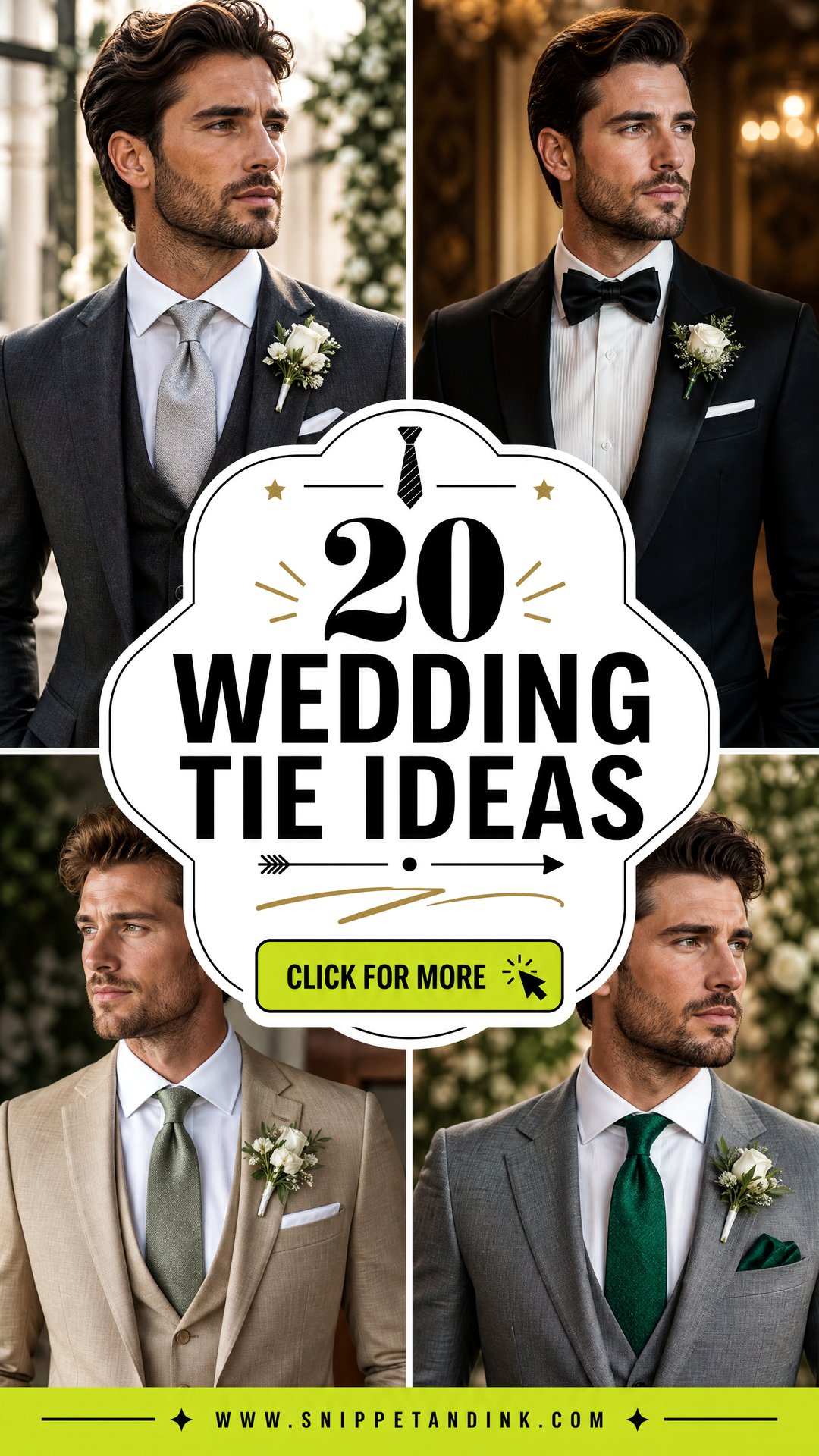 20 Wedding Tie Ideas for a Sharp Personalized Groom Look - 20 Wedding Tie Ideas for a Sharp, Personalized Groom Look