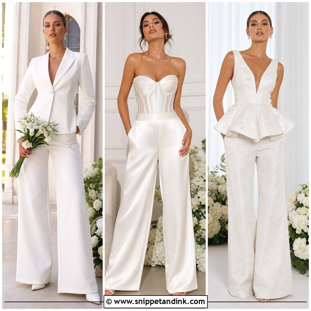 20 Wedding Trousers Brides Ideas for a Bold, Modern Bridal Look