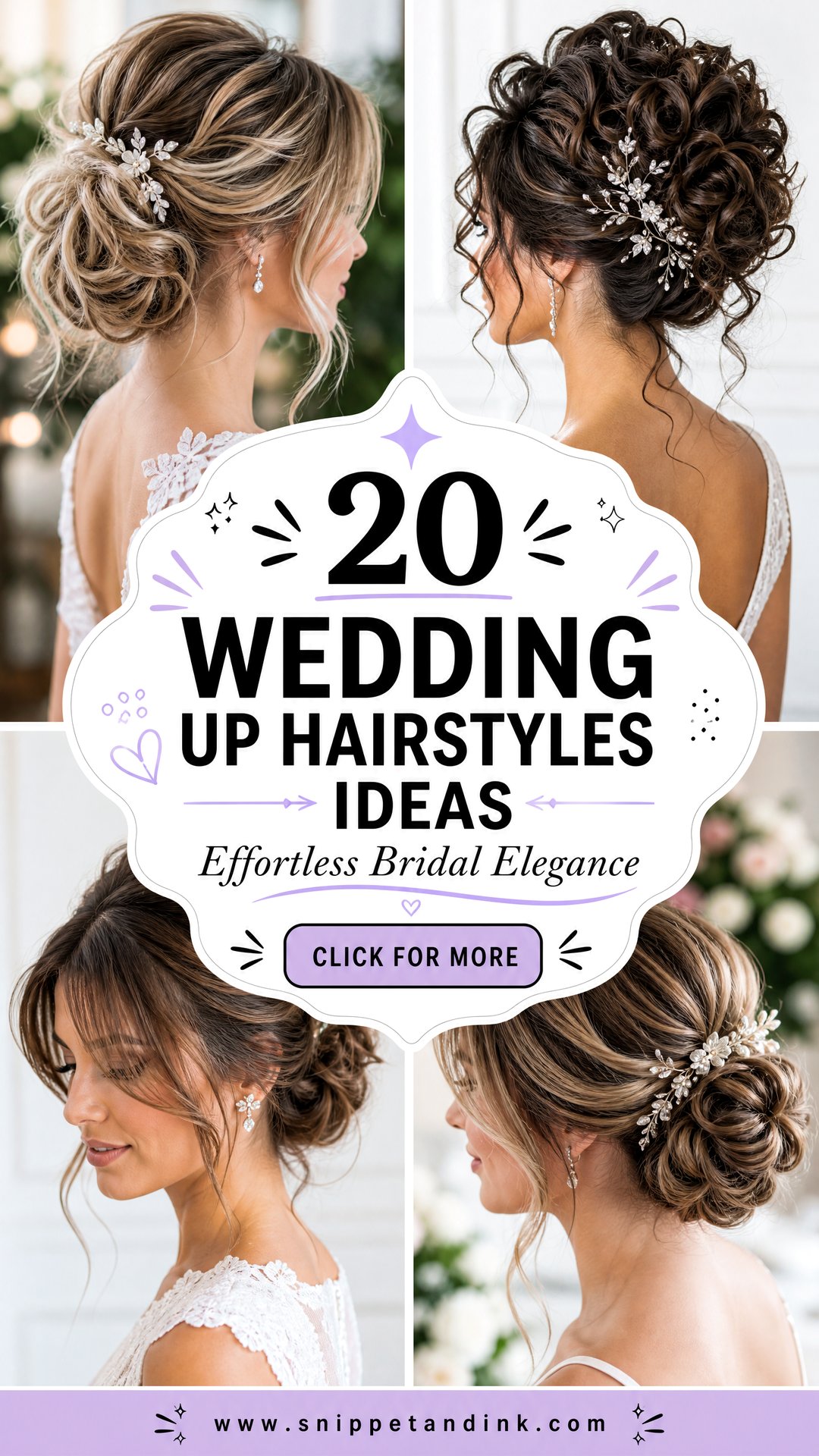 20 Wedding Up Hairstyles for Effortless Bridal Elegance - 20 Wedding Up Hairstyles for Effortless Bridal Elegance