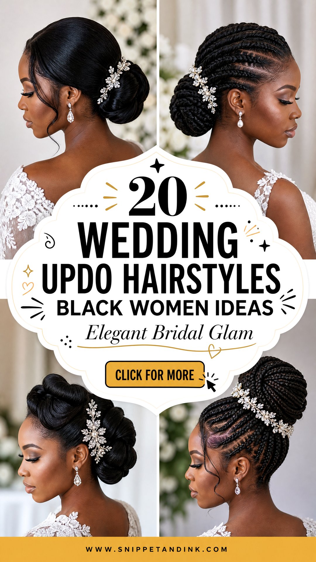 20 Wedding Updo Hairstyles Black Women for Elegant Bridal Glam - 20 Wedding Updo Hairstyles Black Women for Elegant Bridal Glam