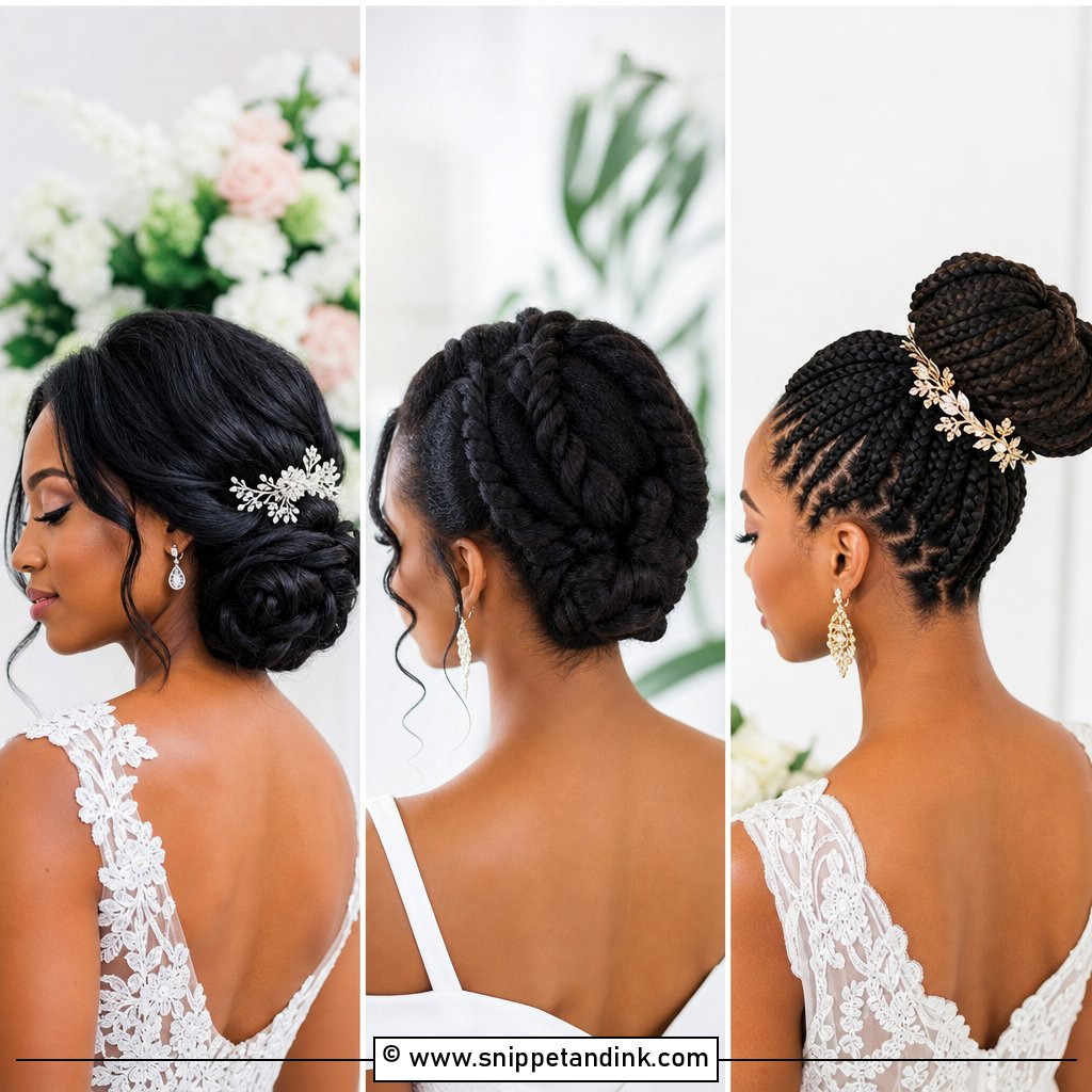 20 Wedding Updo Hairstyles Black Women for Elegant Bridal Glam
