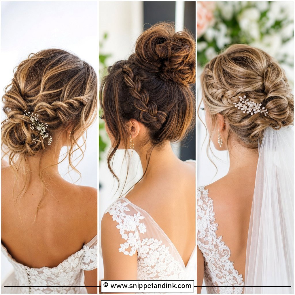 20 Wedding Updo Hairstyles with Braid for Romantic Brides